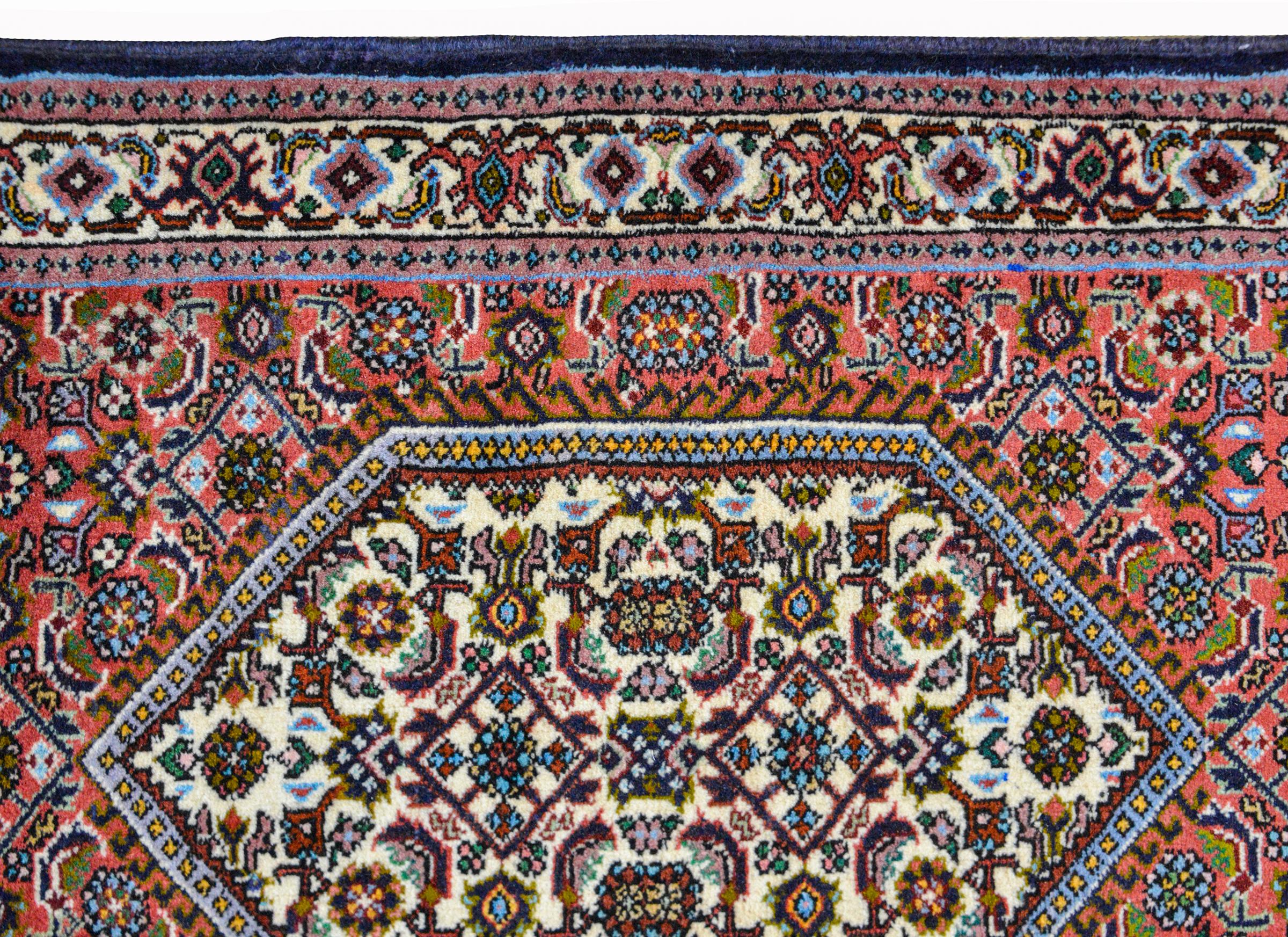 Tribal Vintage Persian Bidjar Rug For Sale