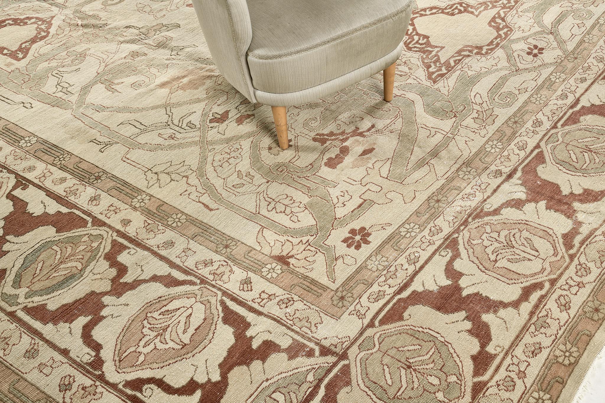 Persischer Bidjar-Teppich, Vintage (Mitte des 20. Jahrhunderts) im Angebot