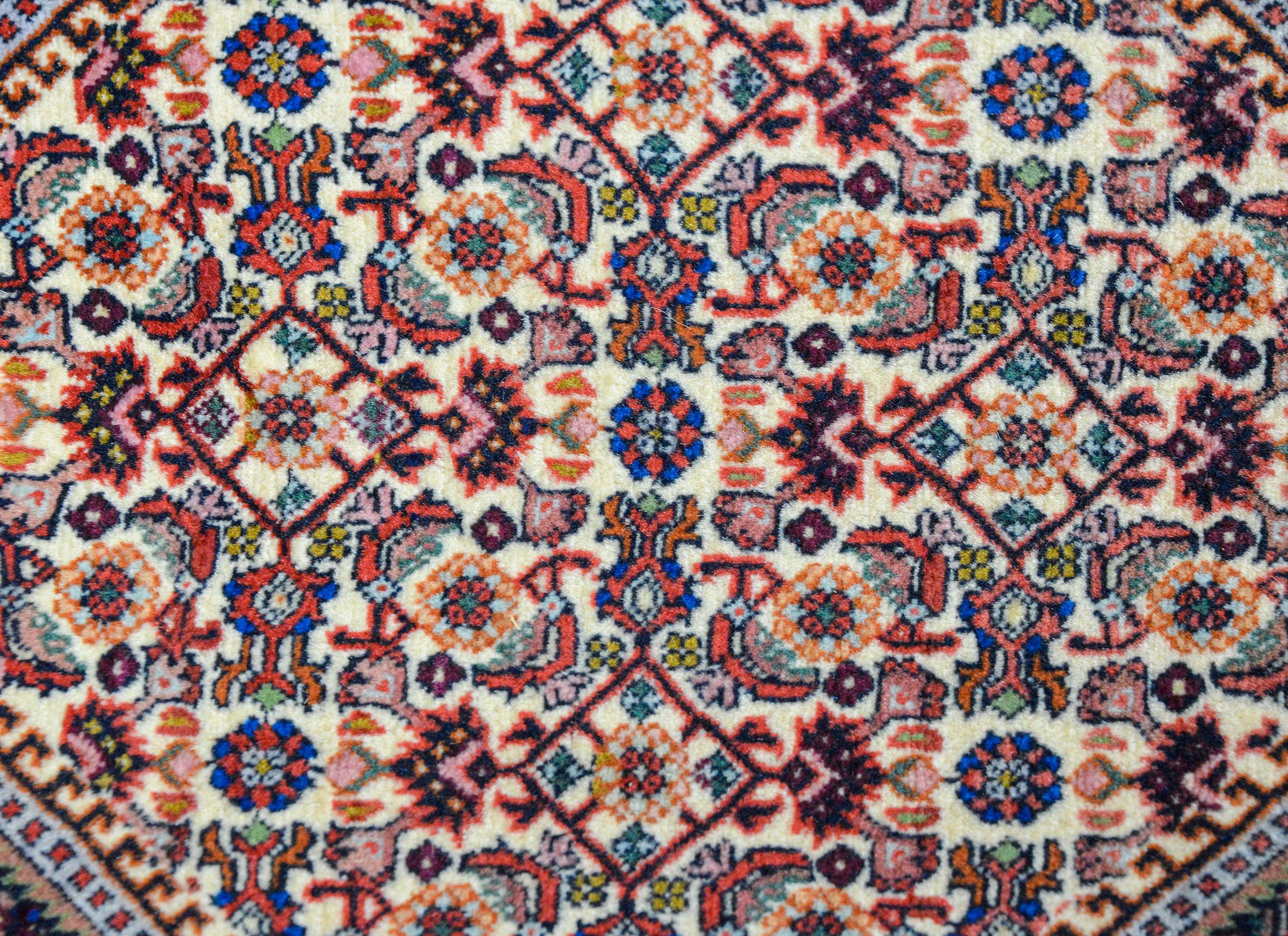Wool Vintage Persian Bidjar Rug For Sale