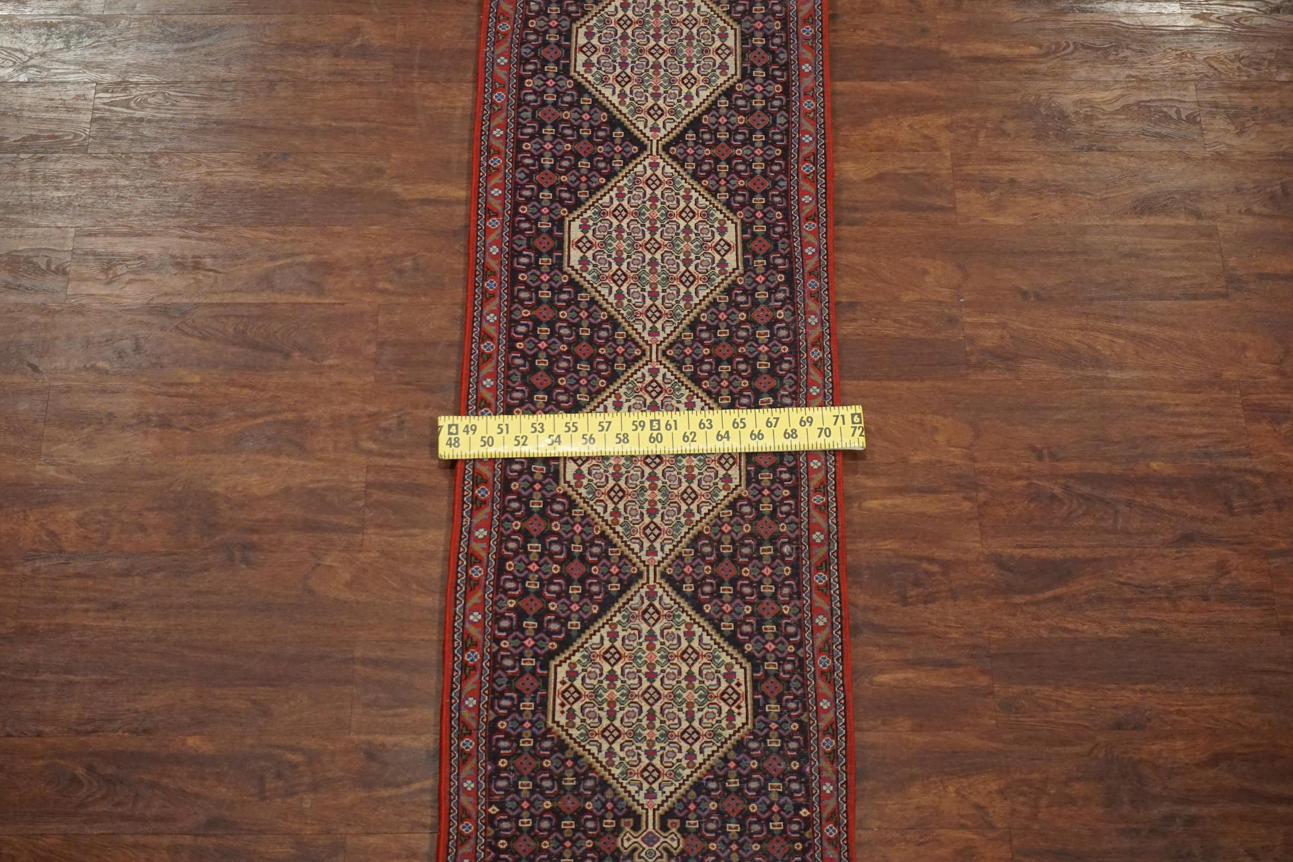 Wool Vintage Persian Bidjar Runner, circa 1970 For Sale