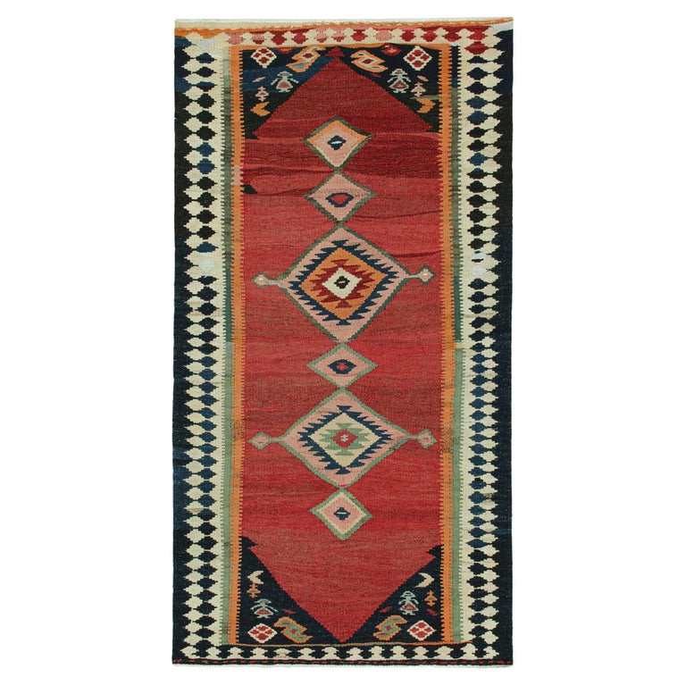 Vintage Persian Bidjar Tribal Kilim with Medallion Pattern by Rug and