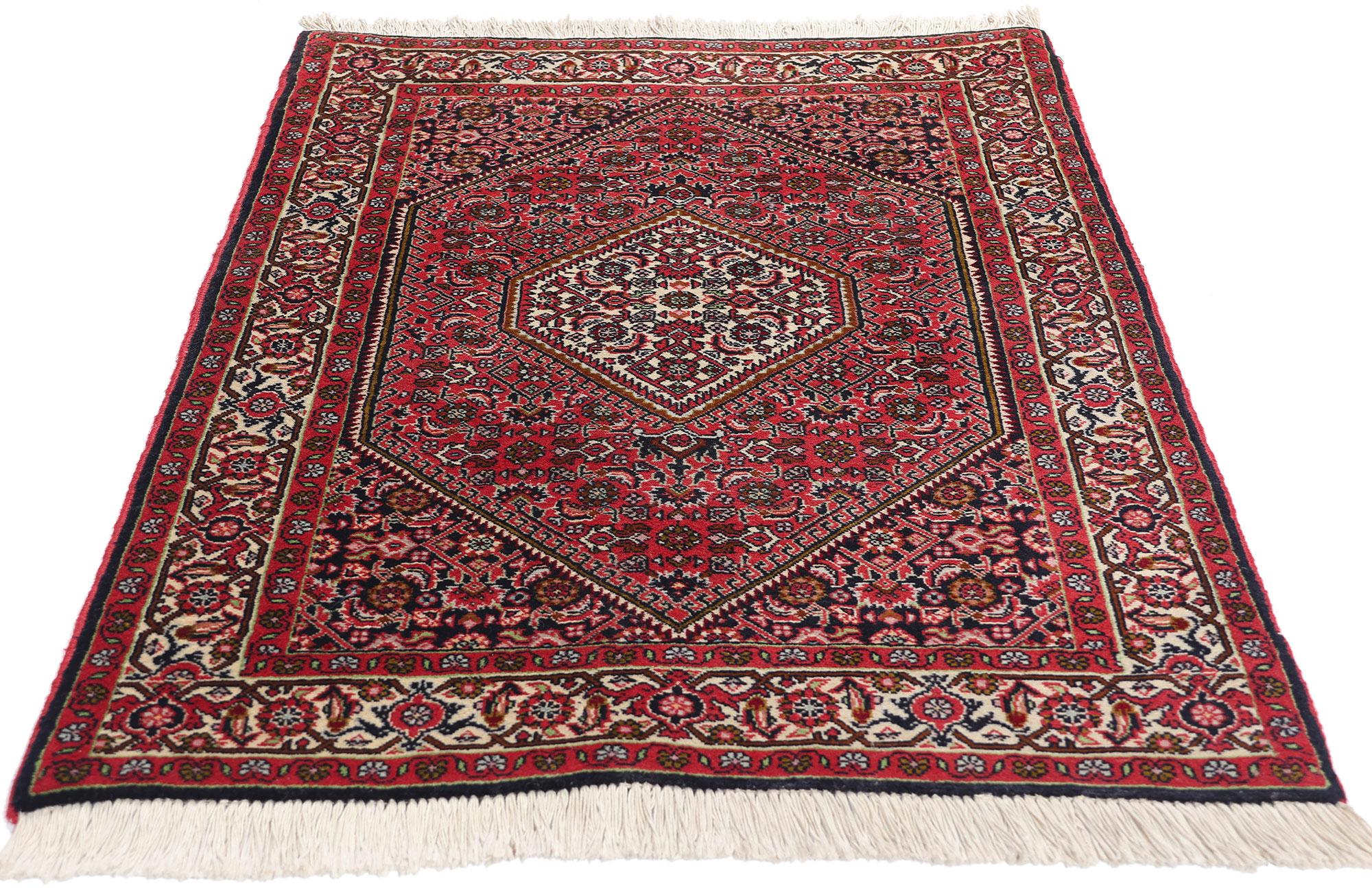 Kirman Vintage Persian Bijar Rug For Sale