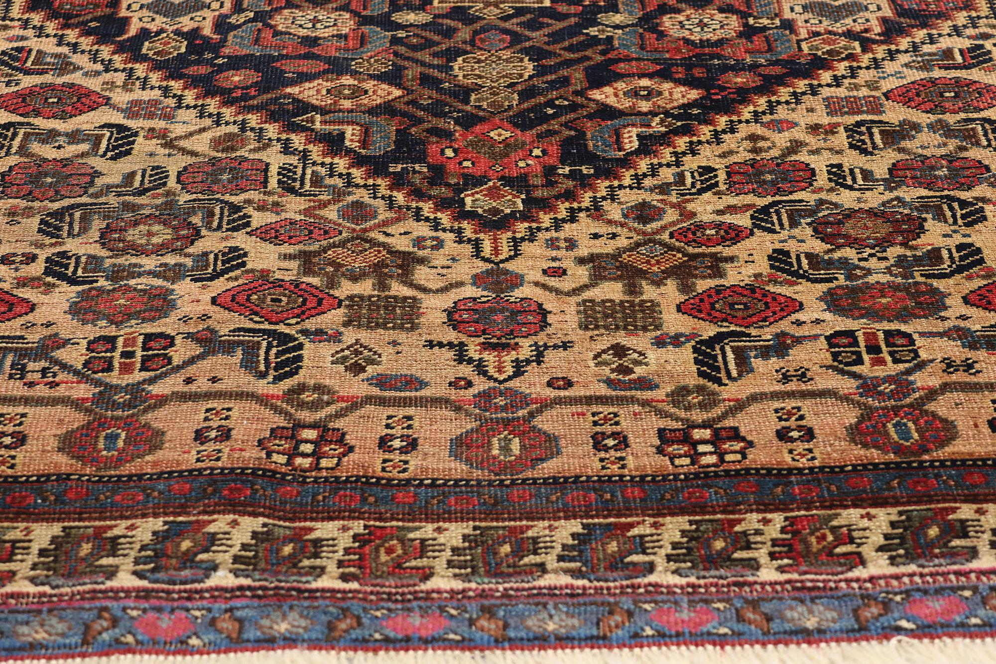 Vintage Persian Bijar Rug  In Good Condition For Sale In Dallas, TX