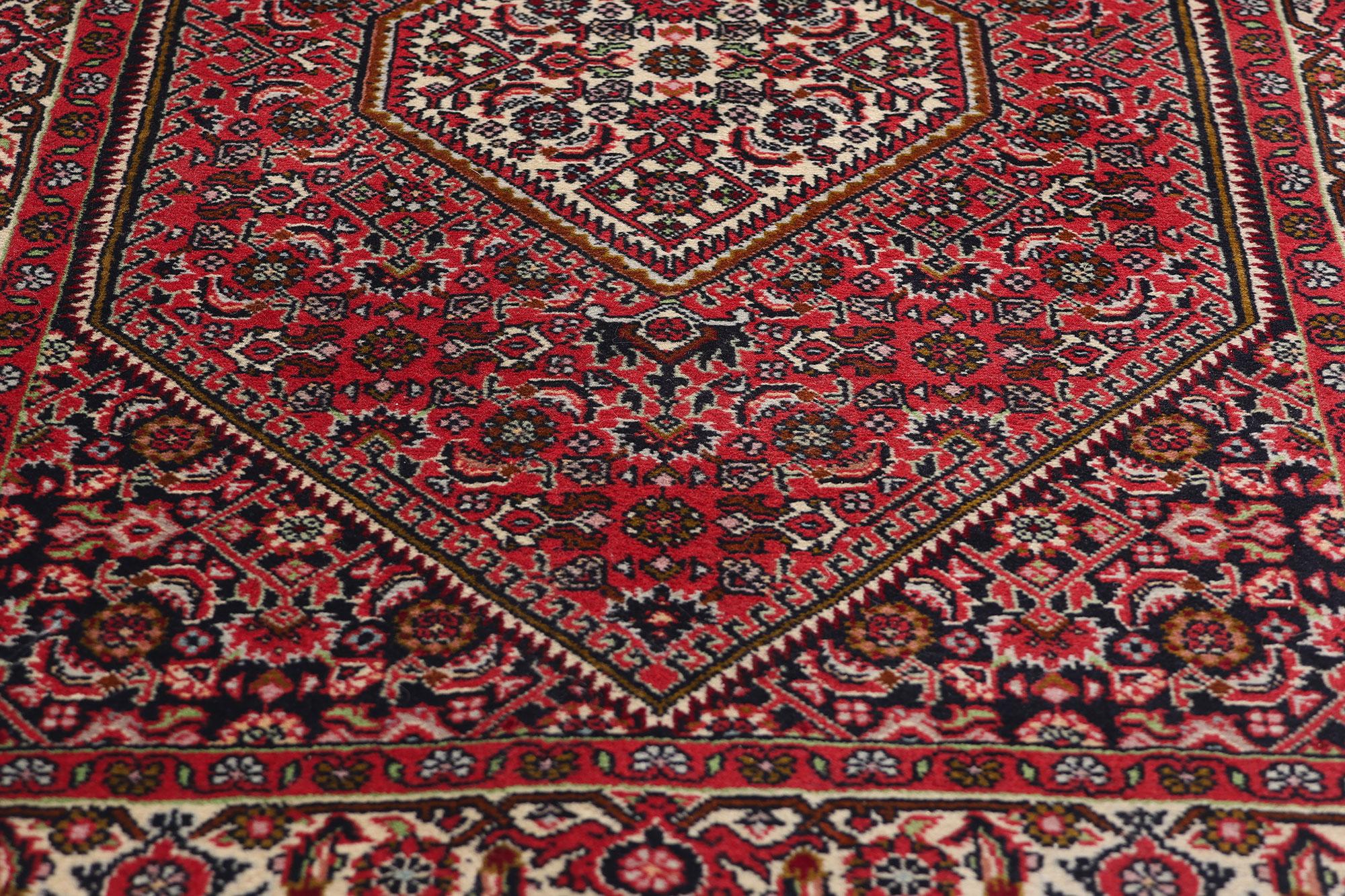 Vintage Persian Bijar Rug In Good Condition For Sale In Dallas, TX