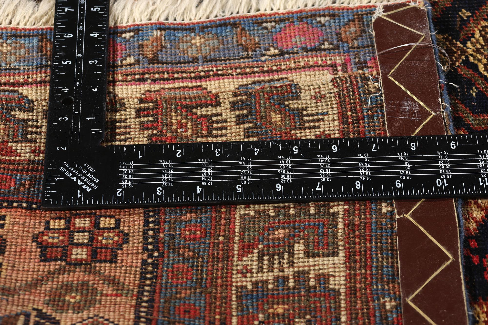 20th Century Vintage Persian Bijar Rug For Sale