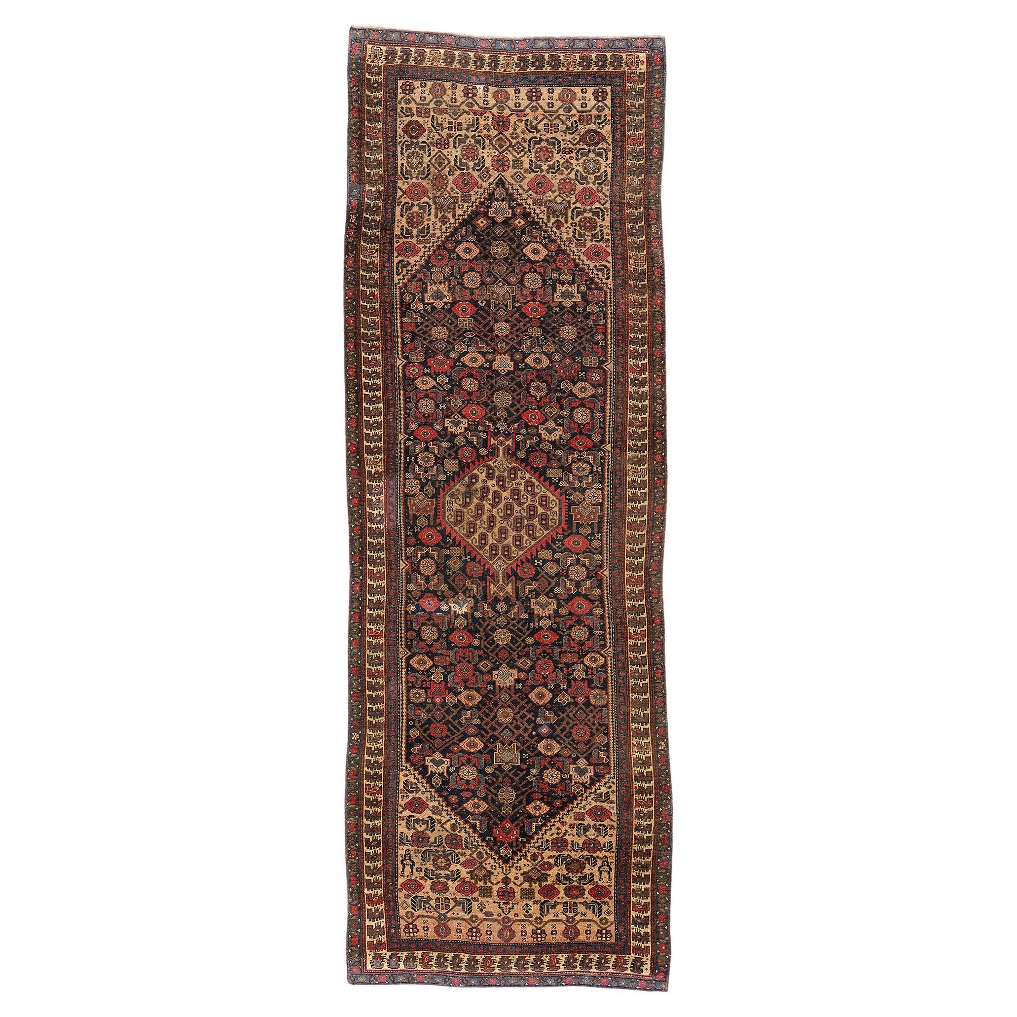 Vintage Persian Bijar Rug 