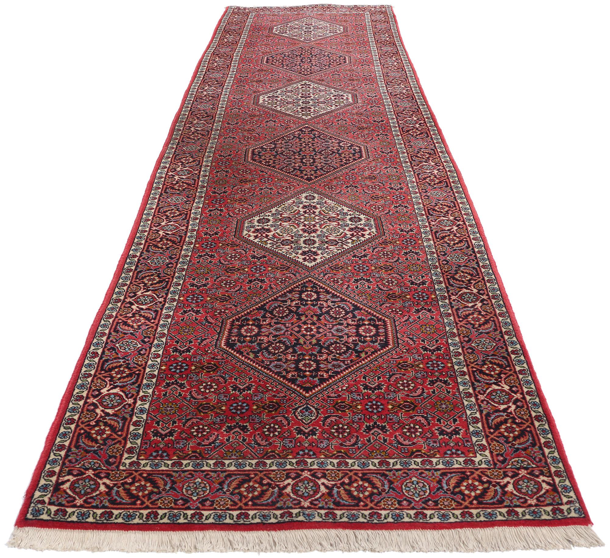 Vintage Persisch Bijar Teppich Läufer (Kirman) im Angebot