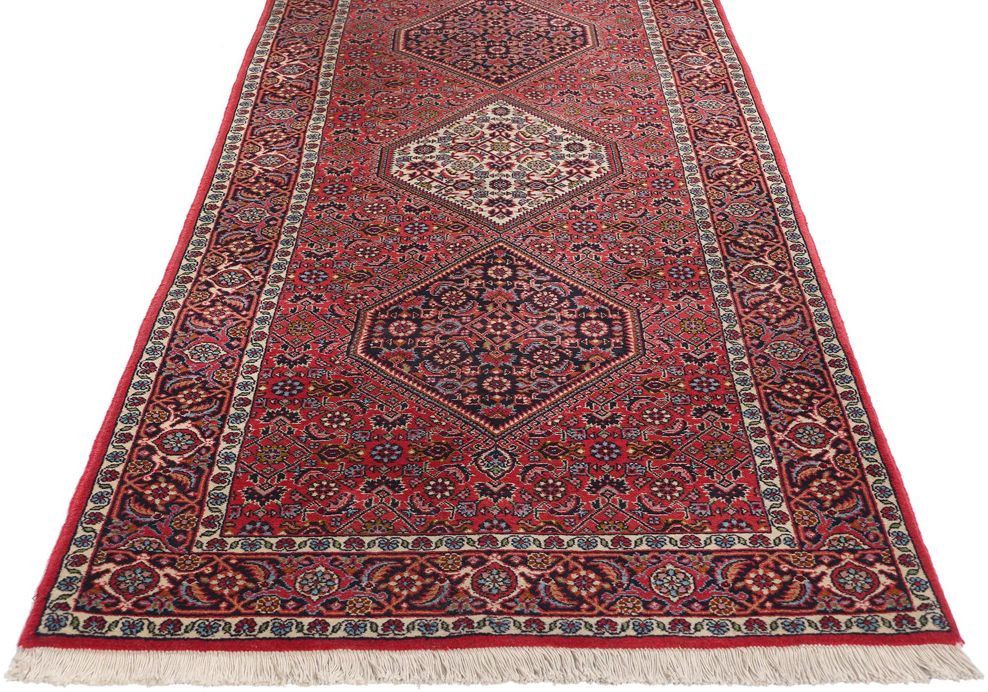 Vintage Persisch Bijar Teppich Läufer (Handgeknüpft) im Angebot