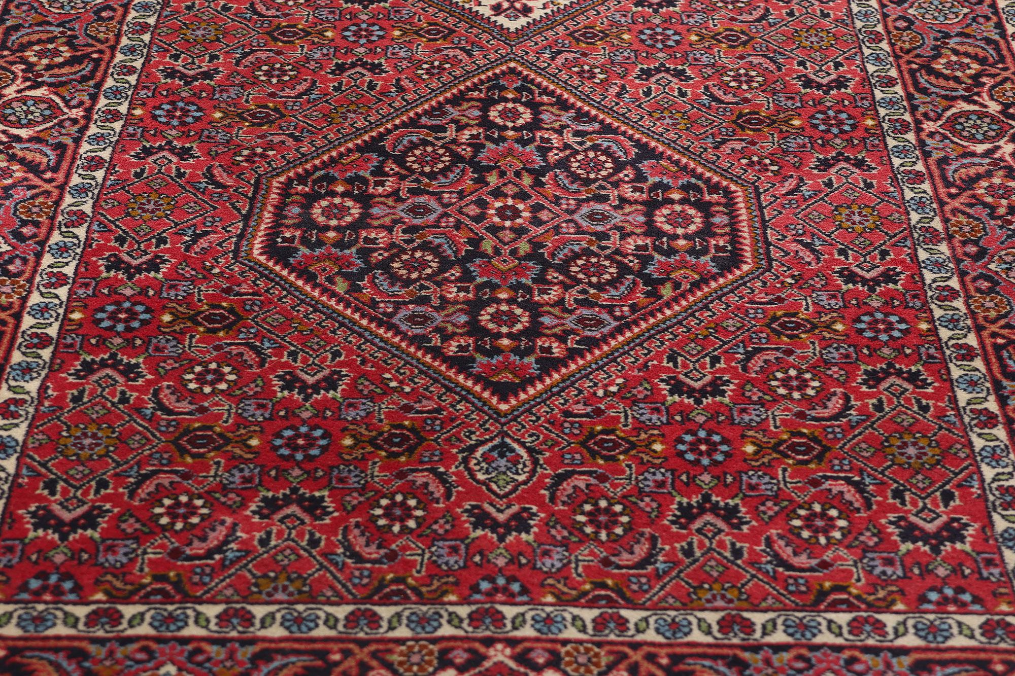 Vintage Persisch Bijar Teppich Läufer im Zustand „Gut“ im Angebot in Dallas, TX