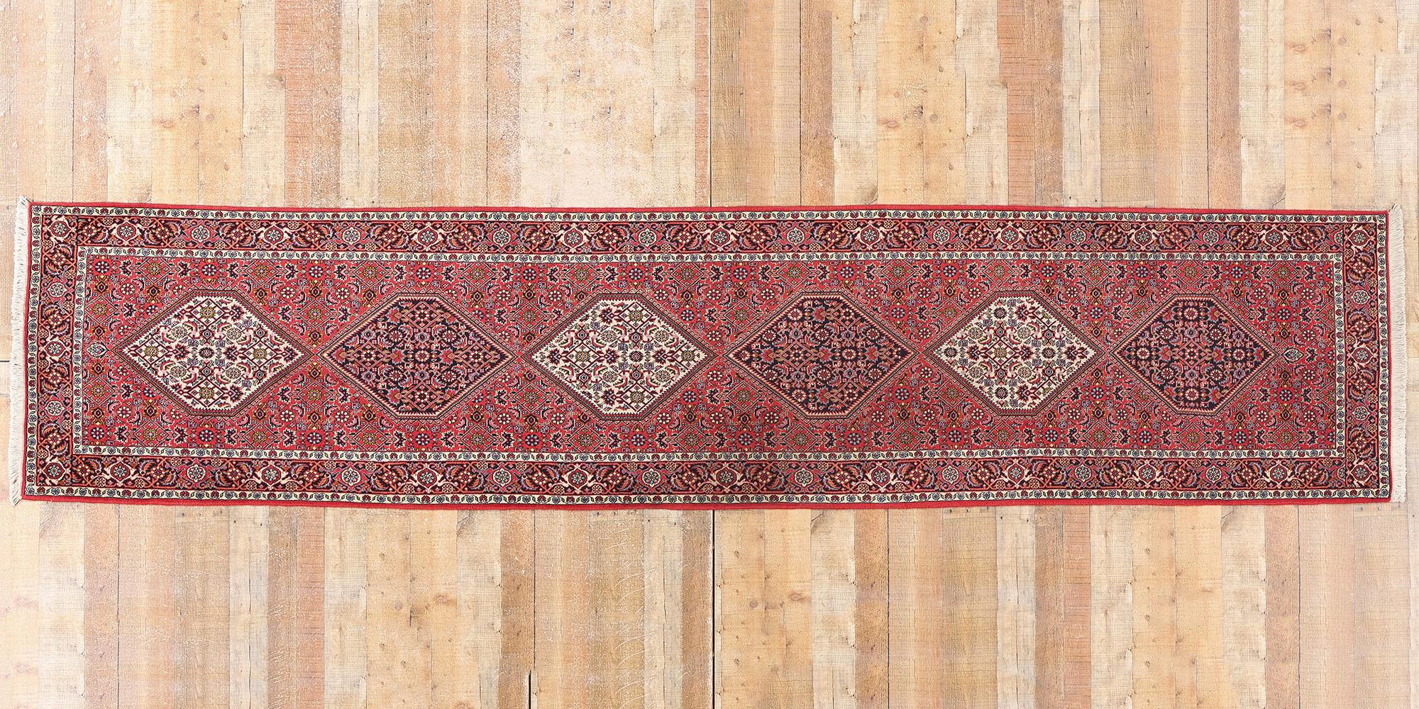 Vintage Persisch Bijar Teppich Läufer im Angebot 2