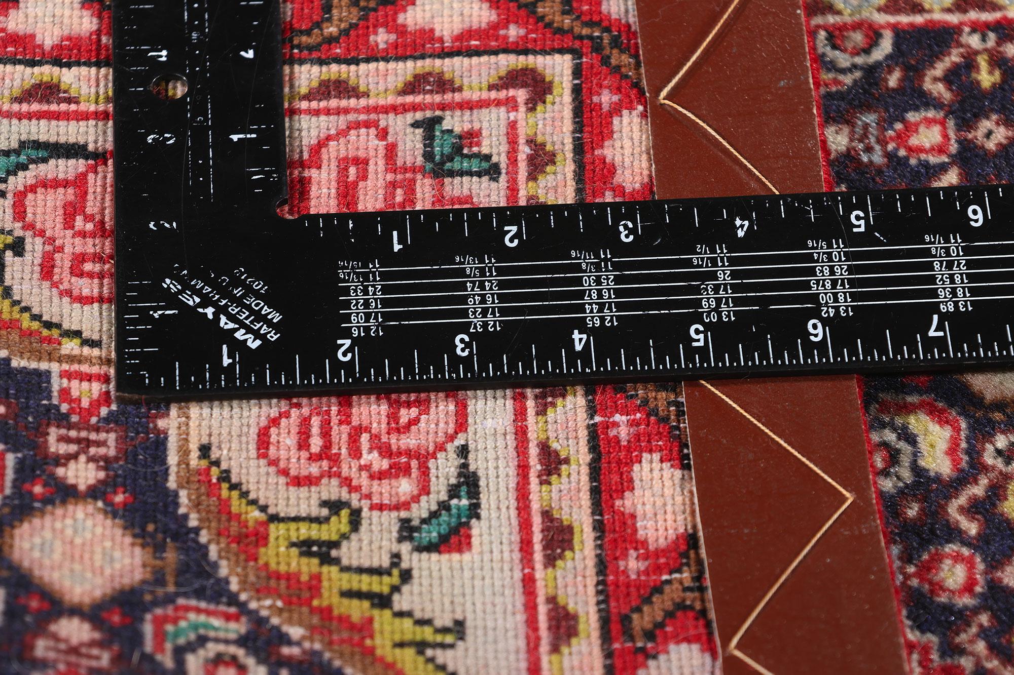 Vintage Persian Bijar Rug, Sofreh Aghd Wedding Runner For Sale 1