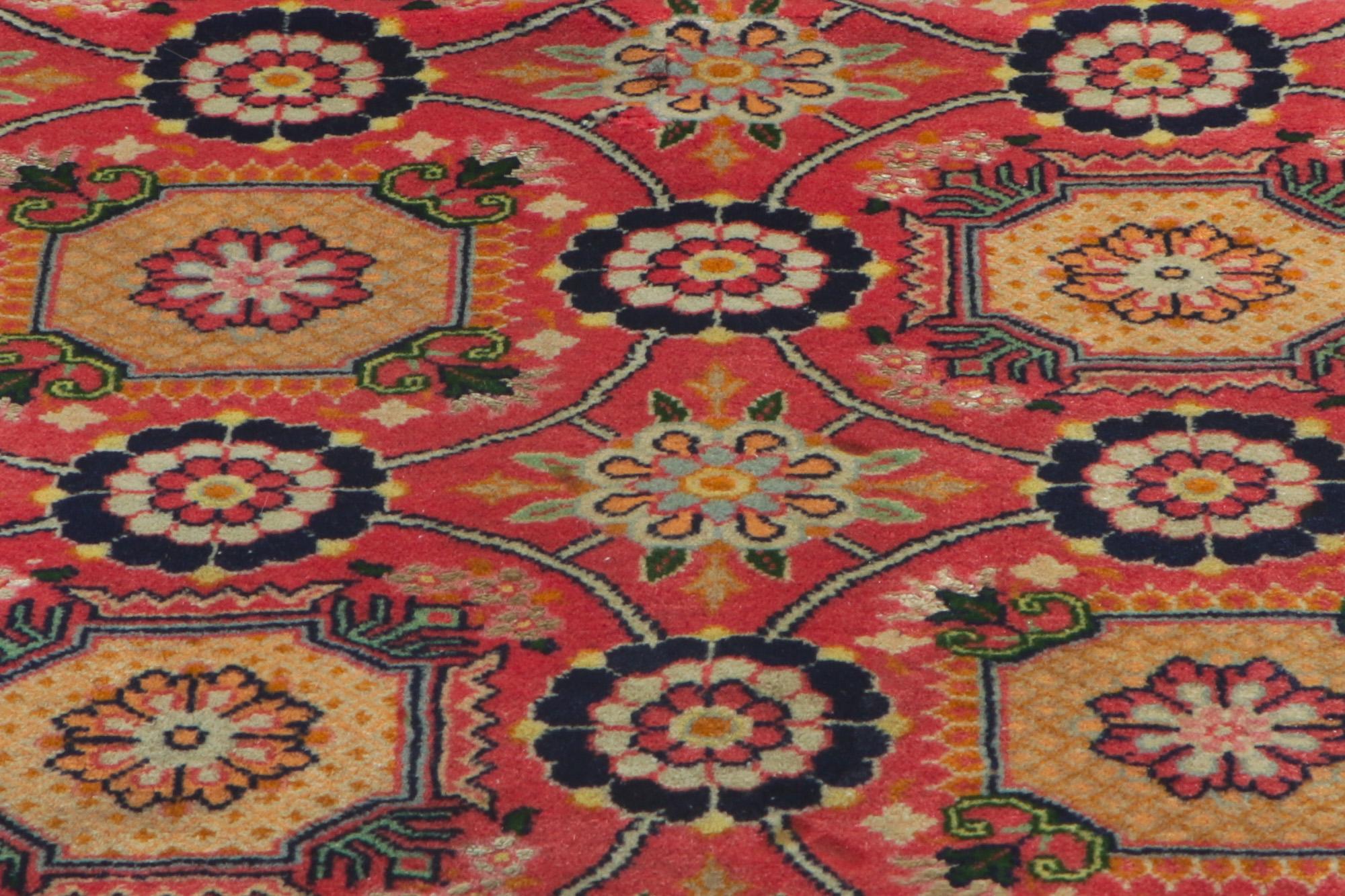 Persischer Bijar-Teppich im Vintage-Stil, zeitlose Eleganz trifft auf maurischen Charme (20. Jahrhundert) im Angebot