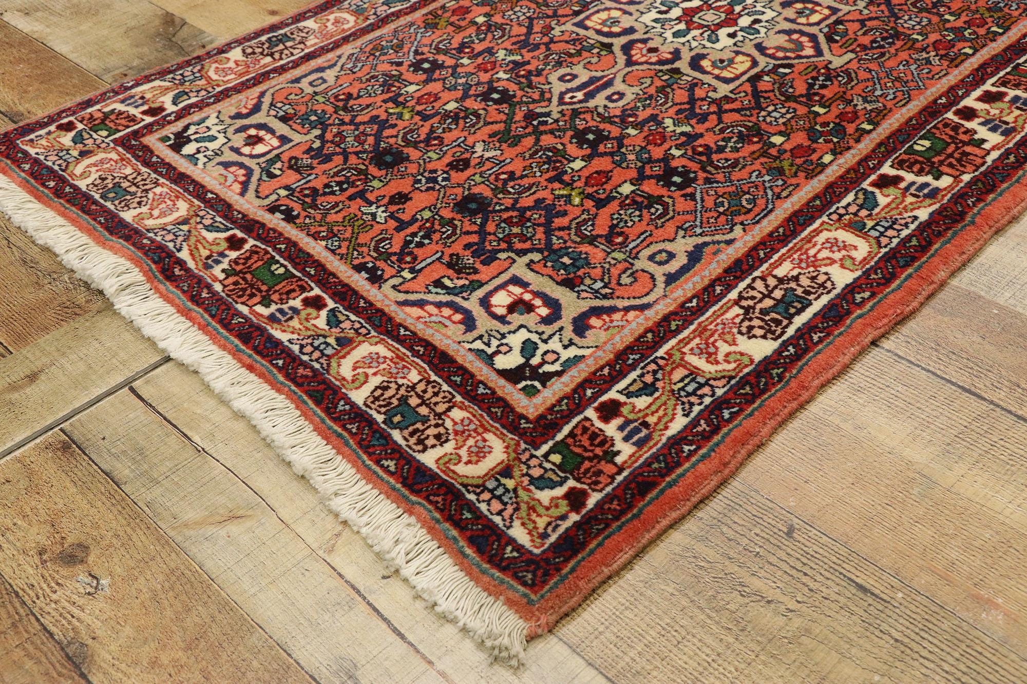 20th Century Vintage Persian Bijar Rug For Sale