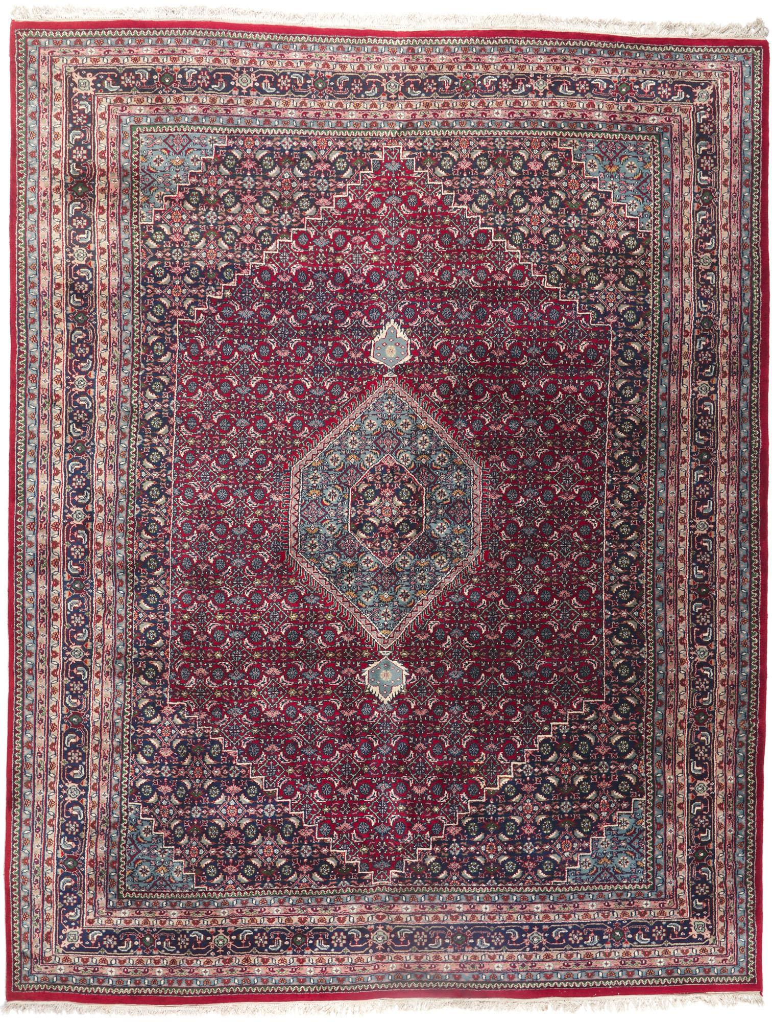 Indischer Teppich im persischen Bijar-Stil mit Herati-Design, Persisch im Angebot 2