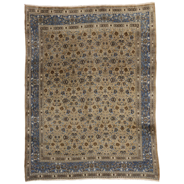Vintage Persian Birjand Area Rug with Traditional Style at 1stDibs