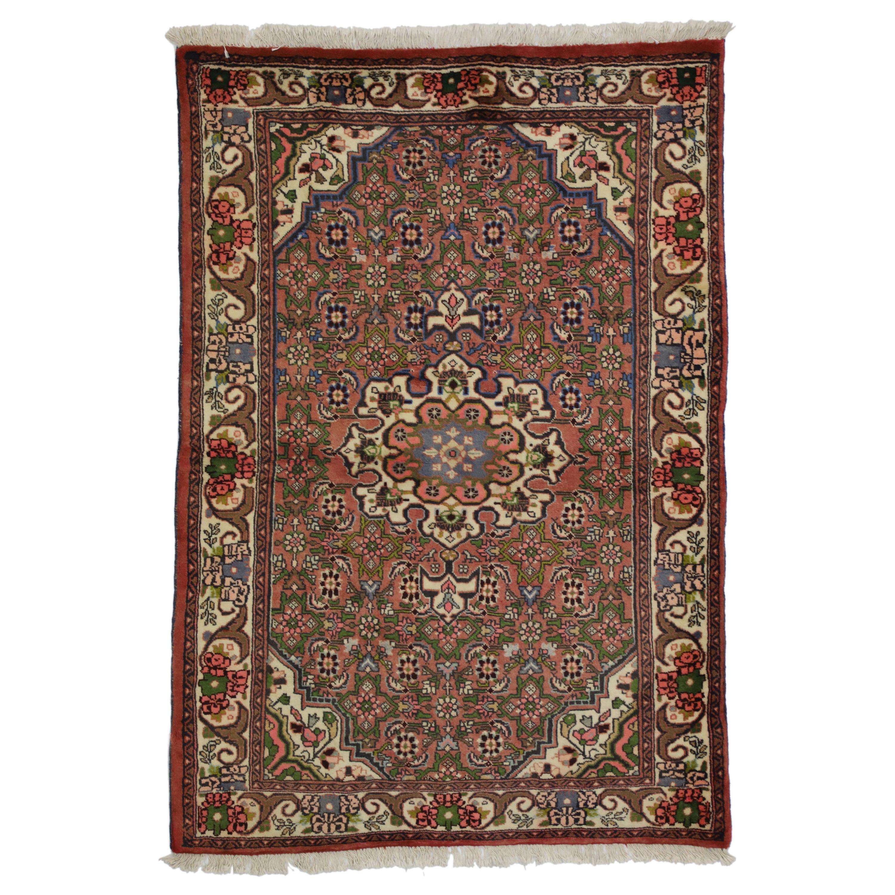 Vintage Persian Borchelou Hamadan Rug, Entry or Foyer Rug