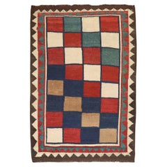 Vintage Persisch Box Muster Gabbeh Teppich