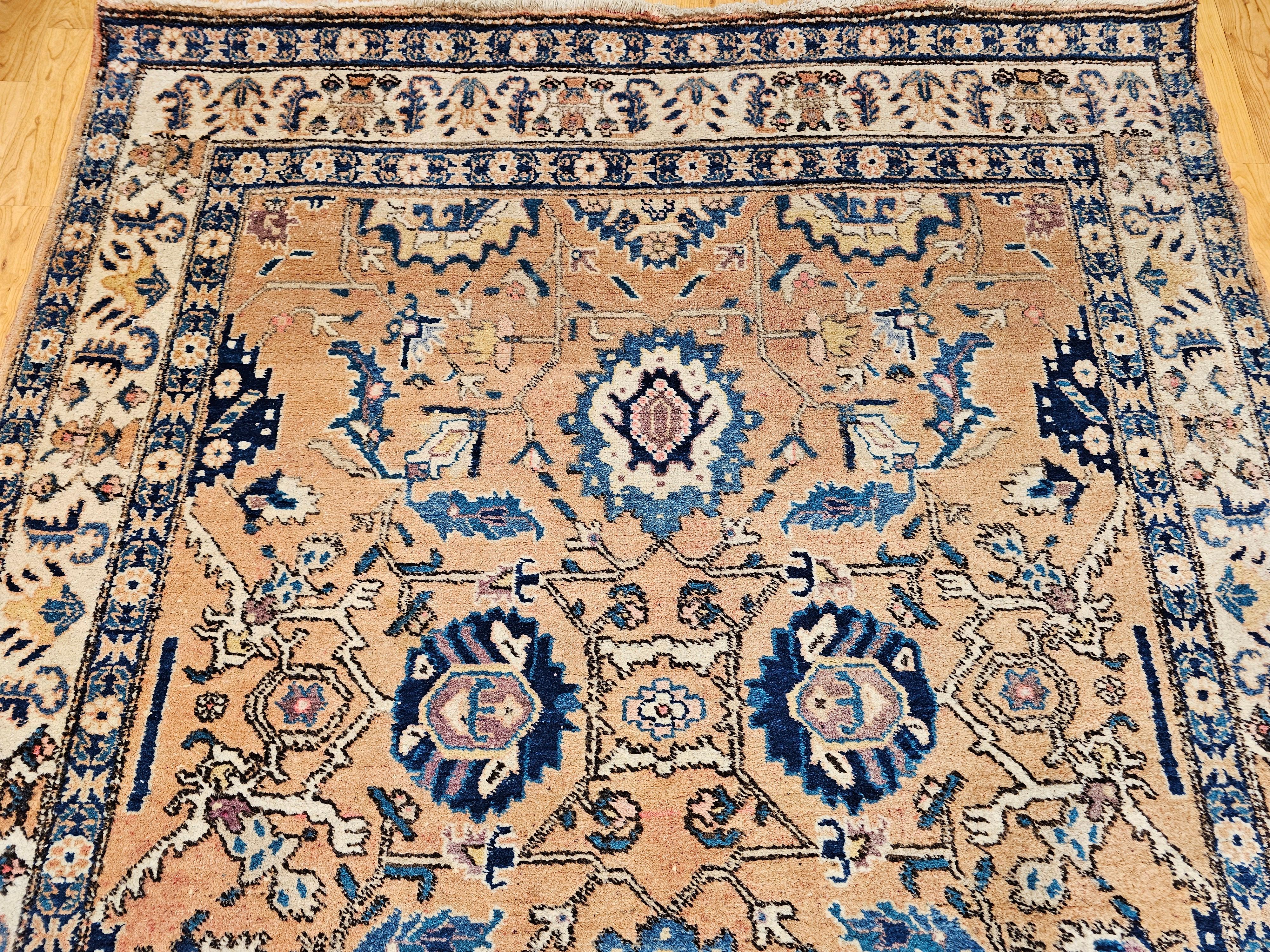 Vintage Persian Camel Hair Malayer For Sale 6