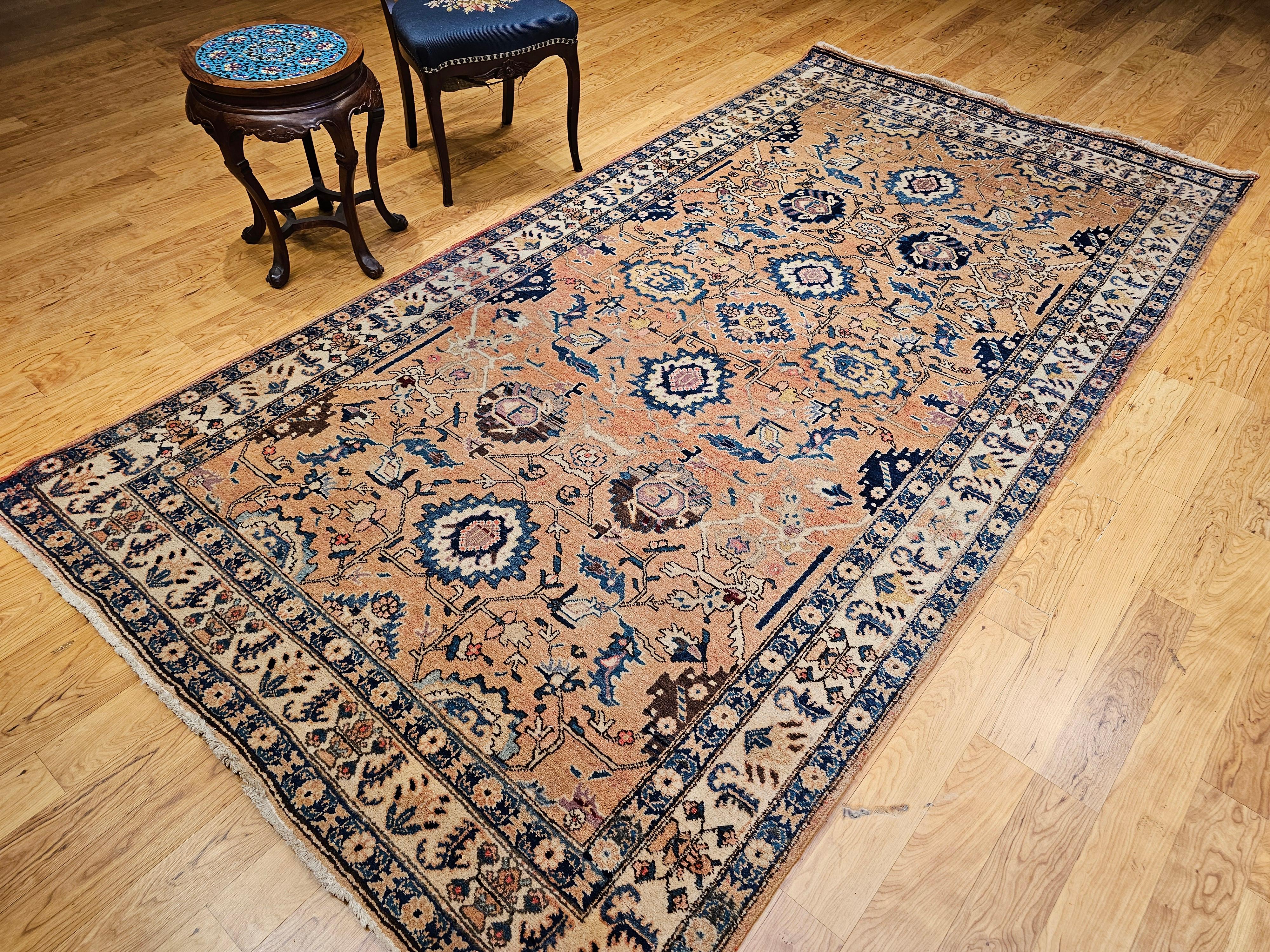 Vintage Persian Camel Hair Malayer For Sale 11