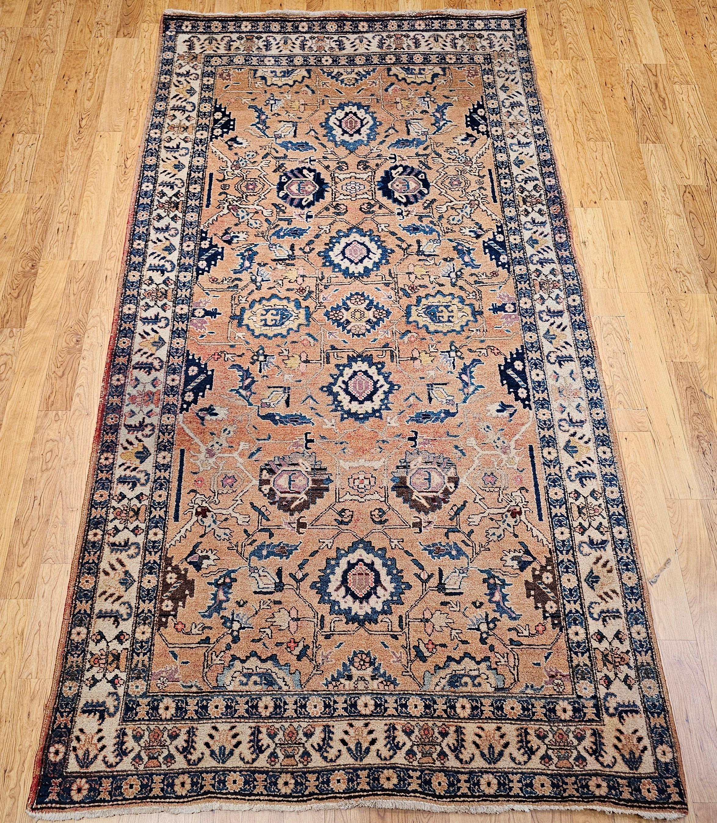 Vintage Persian Camel Hair Malayer For Sale 14