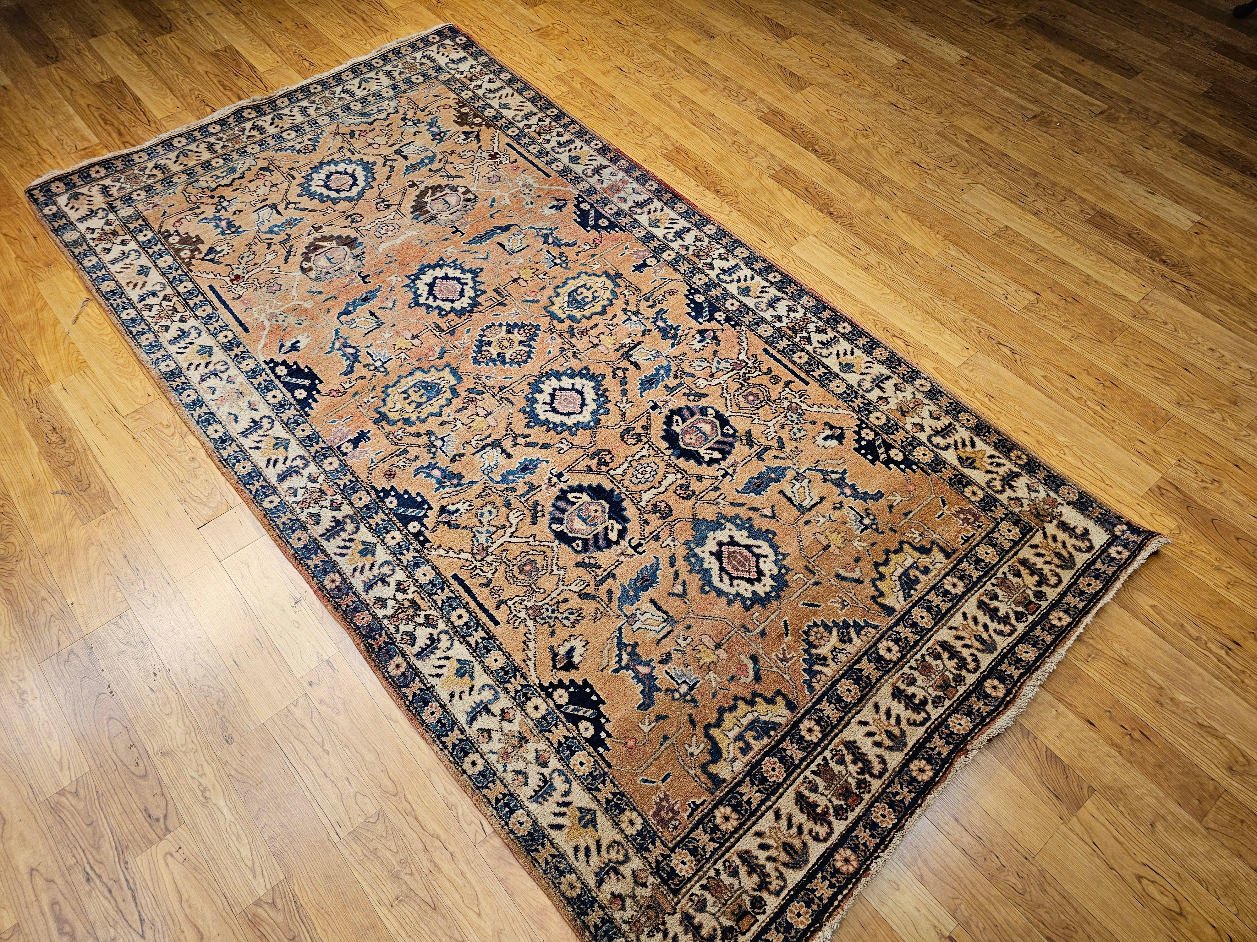 Vintage Persian Camel Hair Malayer For Sale 1