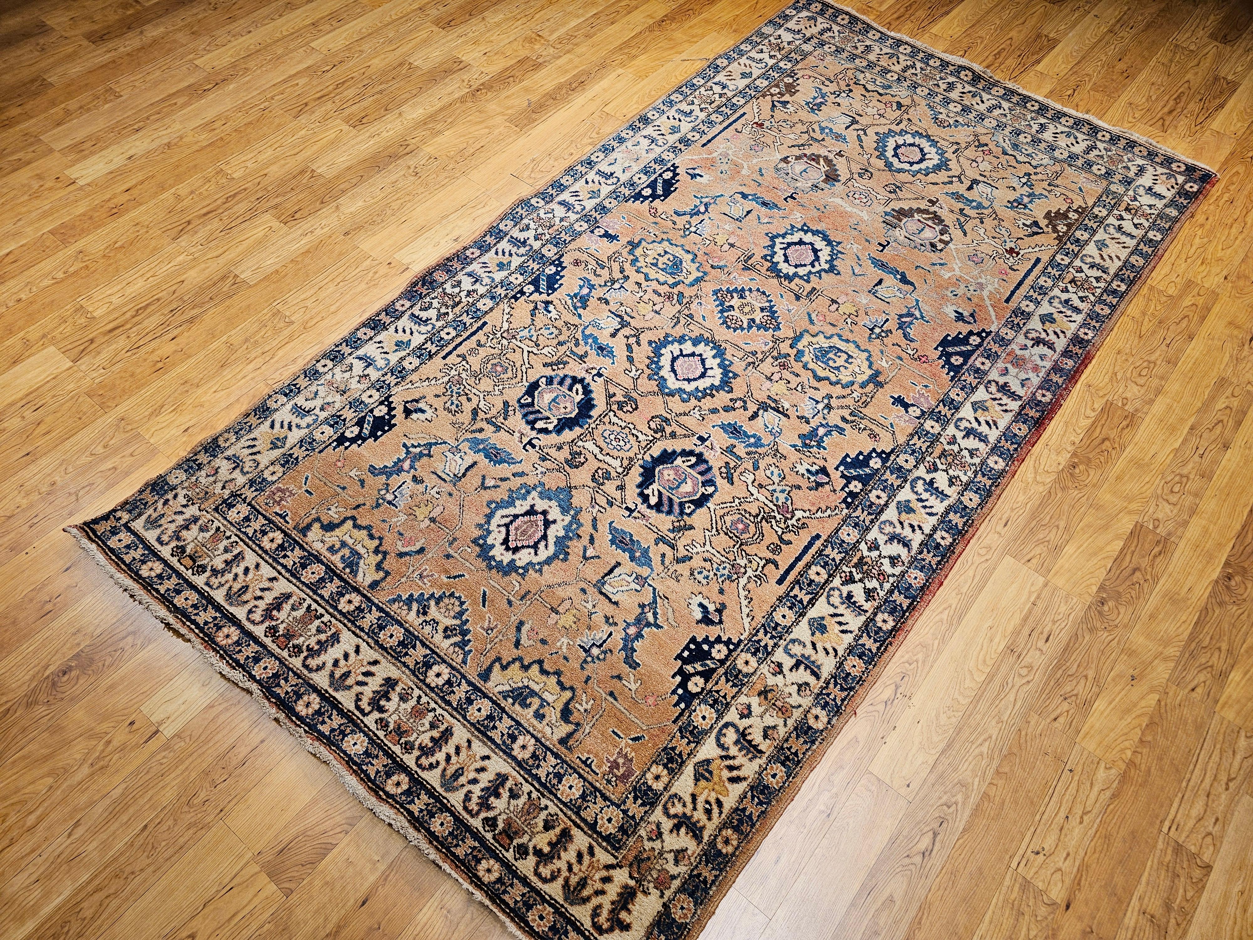 Vintage Persian Camel Hair Malayer For Sale 3