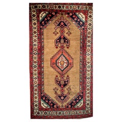 Vintage Persian Camelhair Malayer Area Rug