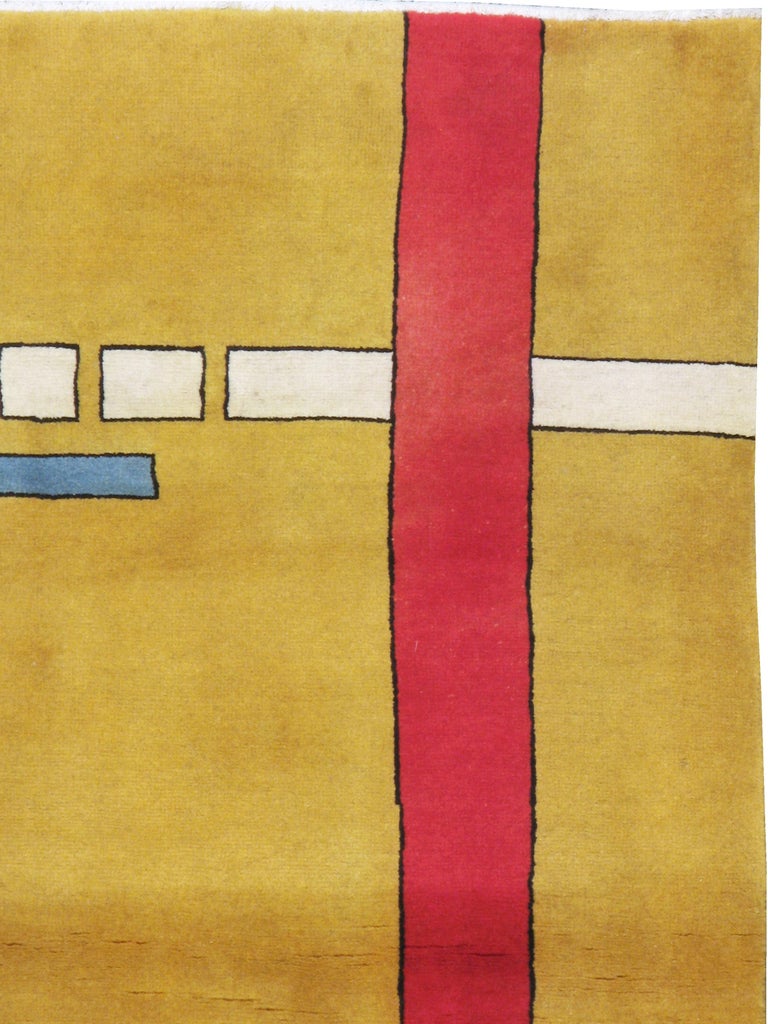 Vintage Persian Deco Rug at 1stDibs