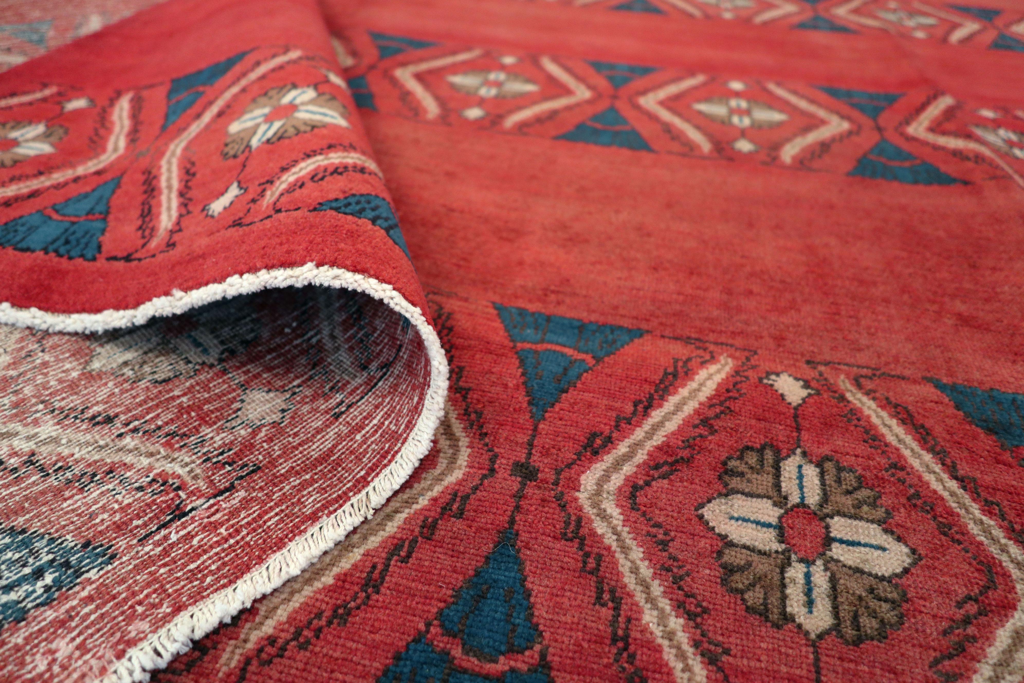 Wool Vintage Persian Deco Rug