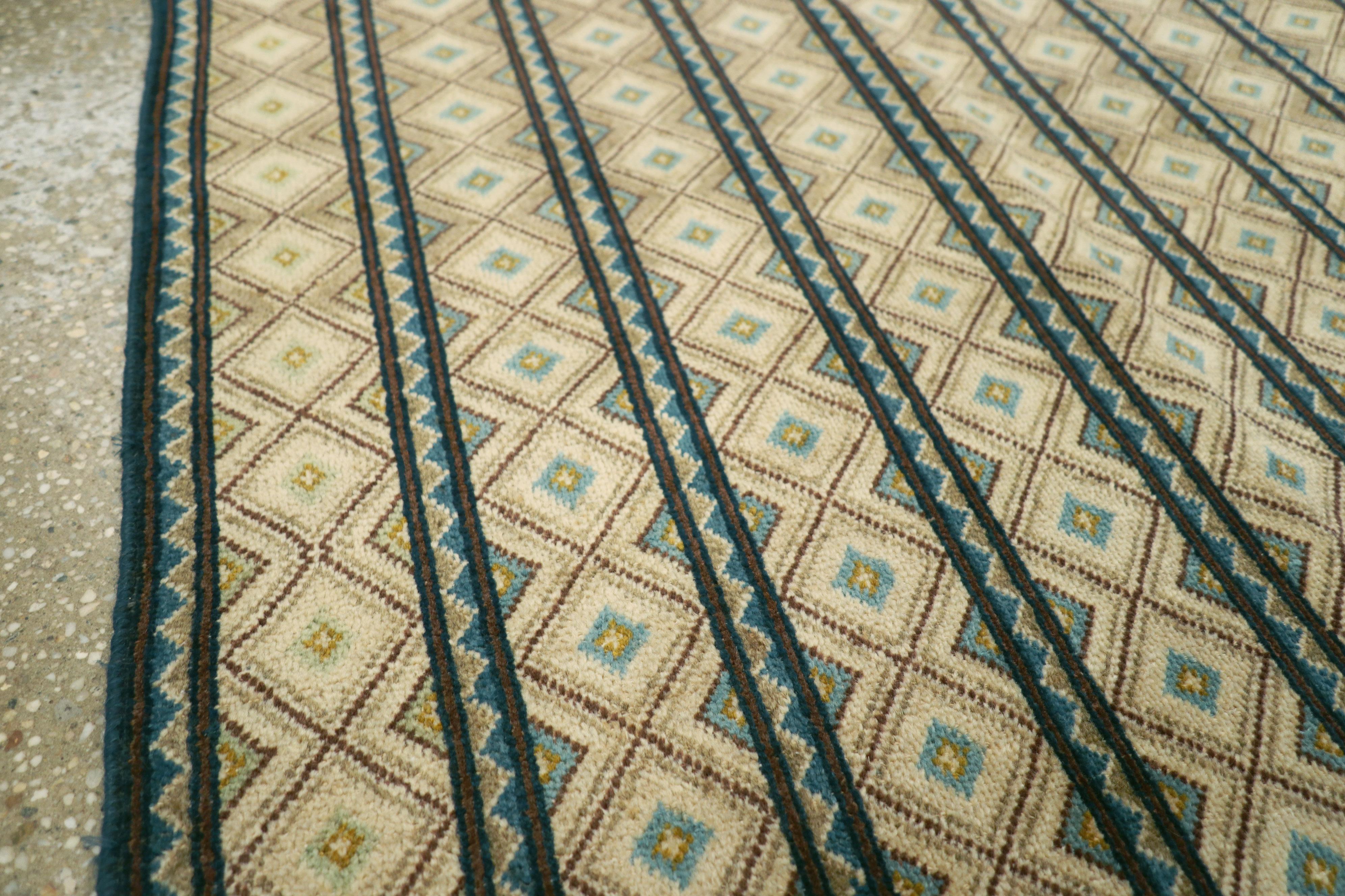 Wool Vintage Persian Deco Rug For Sale
