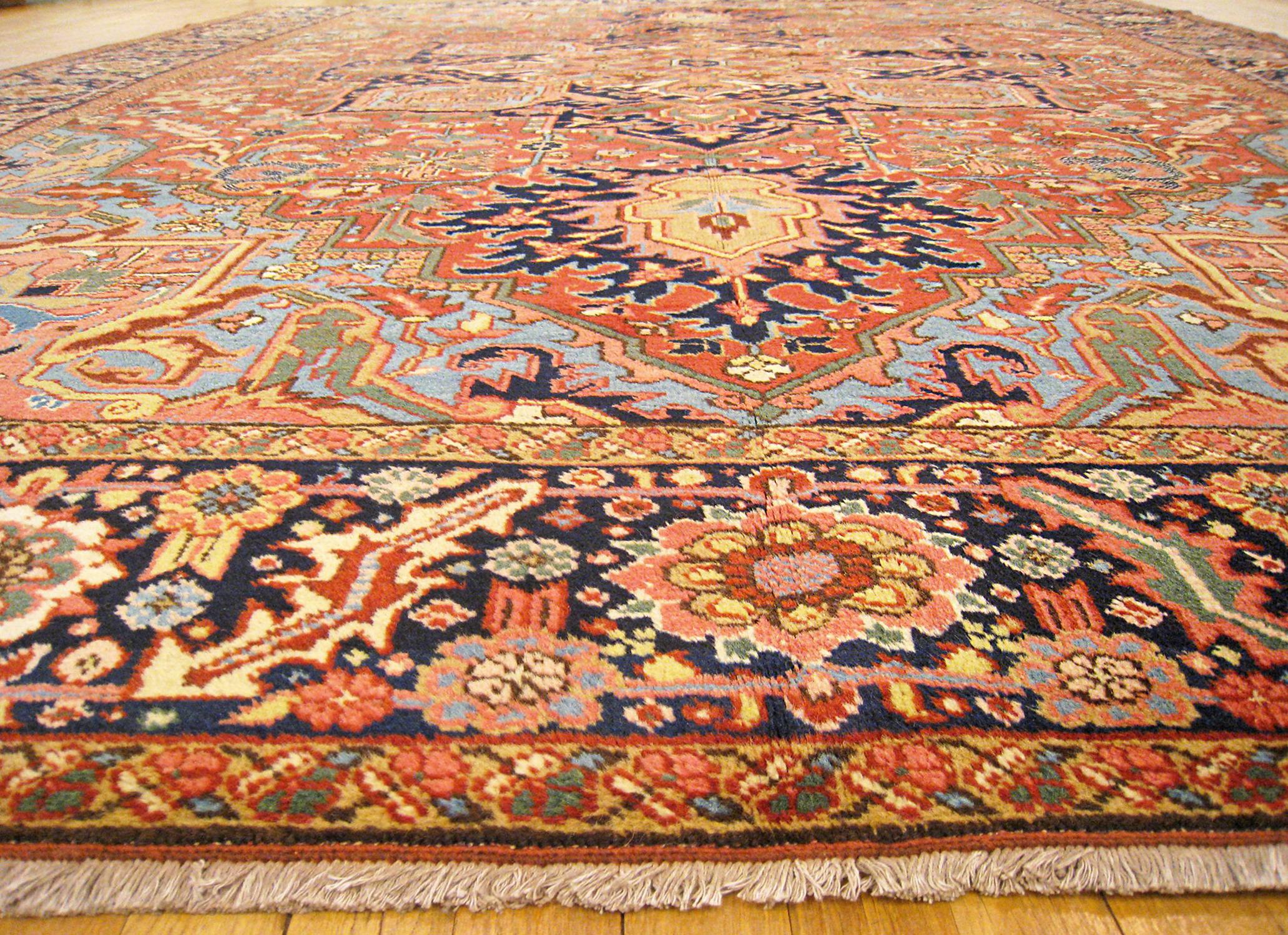 Vintage Persian Decorative Orienta Herizl Rug in Room Size 5