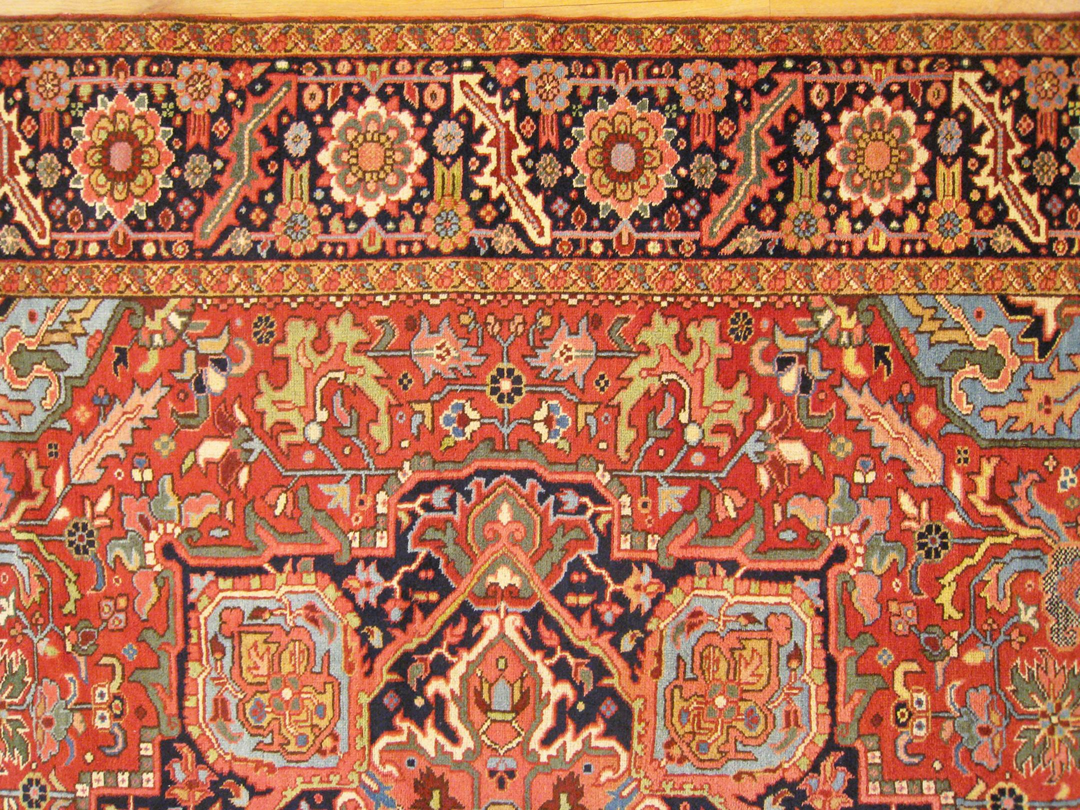 Vintage Persian Decorative Orienta Herizl Rug in Room Size 2