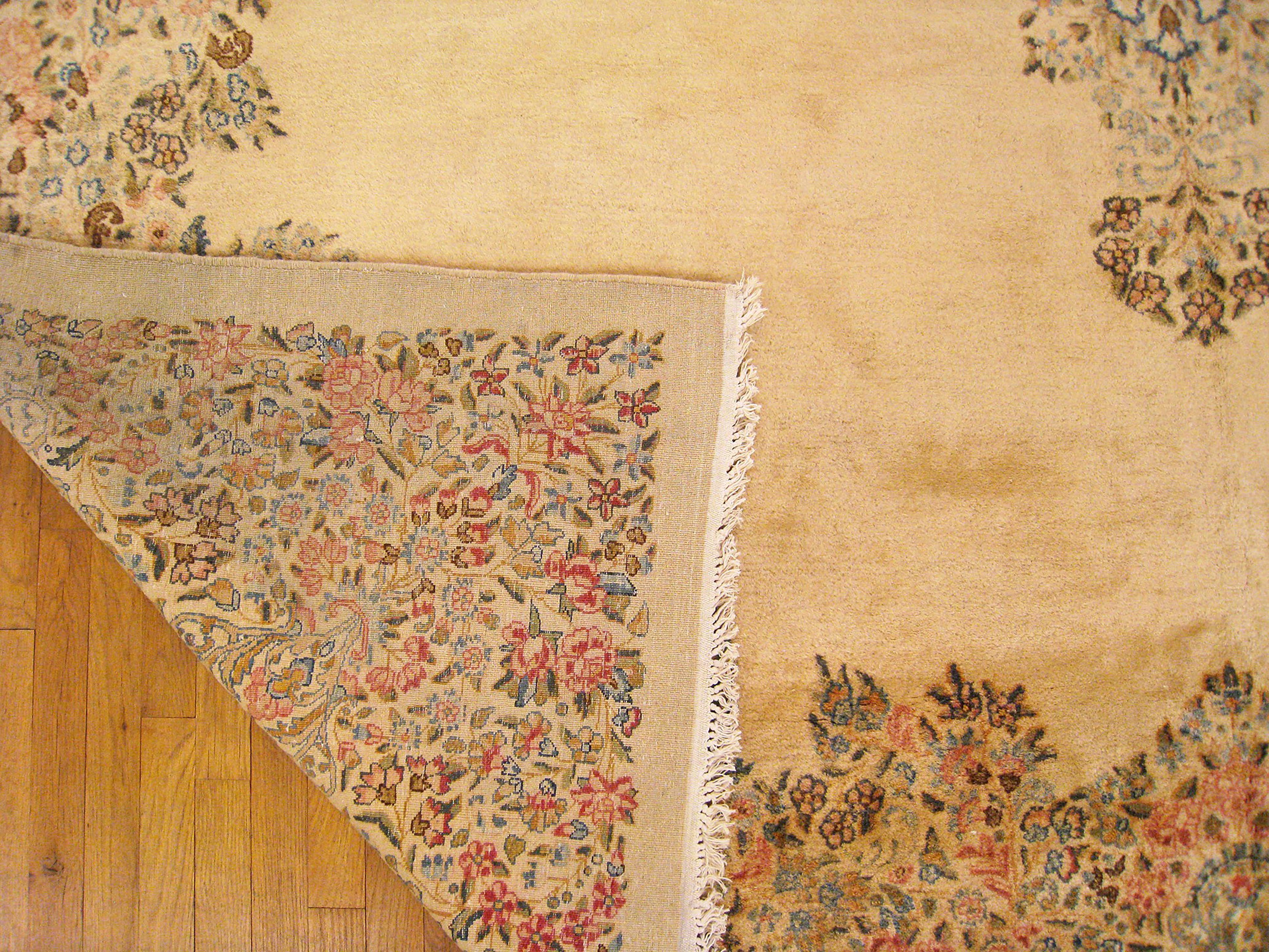 Vintage Persian Decorative Orienta Kerman Rug in Room Size  For Sale 7