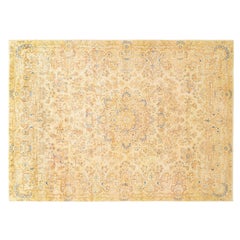 Antique Persian Decorative Orienta Kerman Rug in Room Size