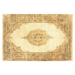 Tappeto persiano decorativo vintage Kerman Arjomand di grandi dimensioni