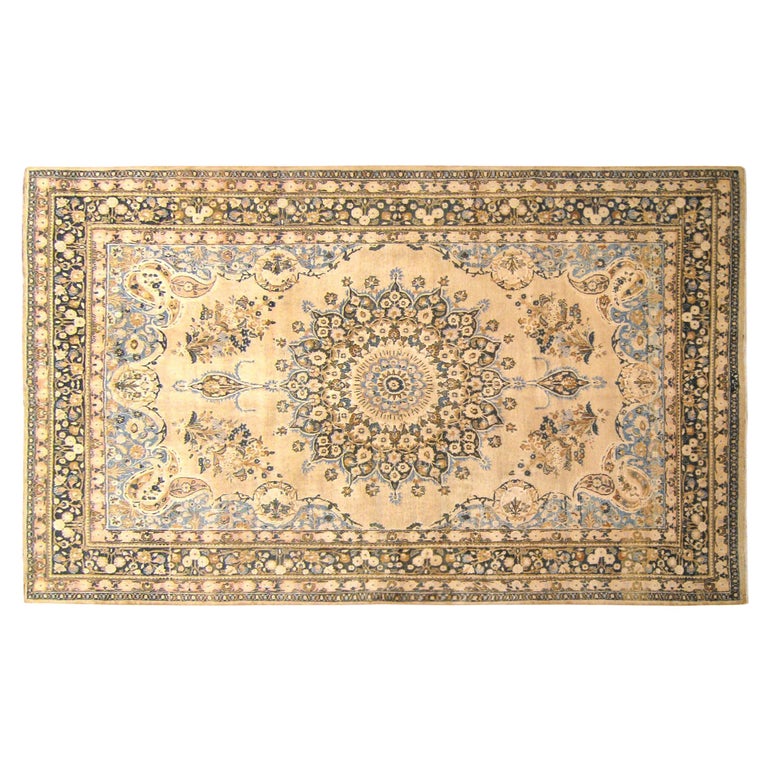 Vintage Persian Decorative Oriental Meshed Rug in Room Size For Sale at ...