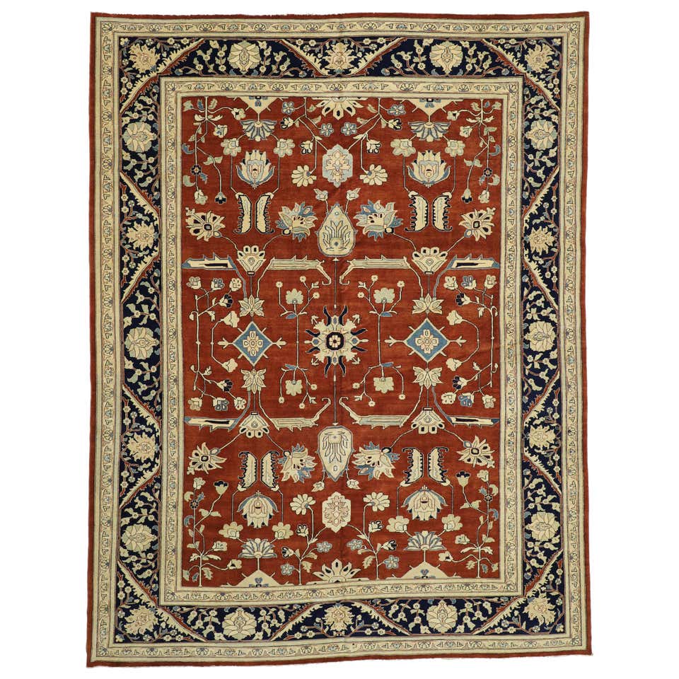 Vintage Persian Design Traditional Pakistani Rug with Federal Style For ...