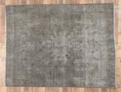 Vintage Persian Earth-Tone Overdyed Rug, 08'09 x 11'04