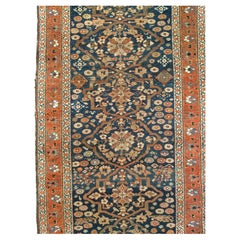 Vintage Persian Farahan Sarouk Wide Runner