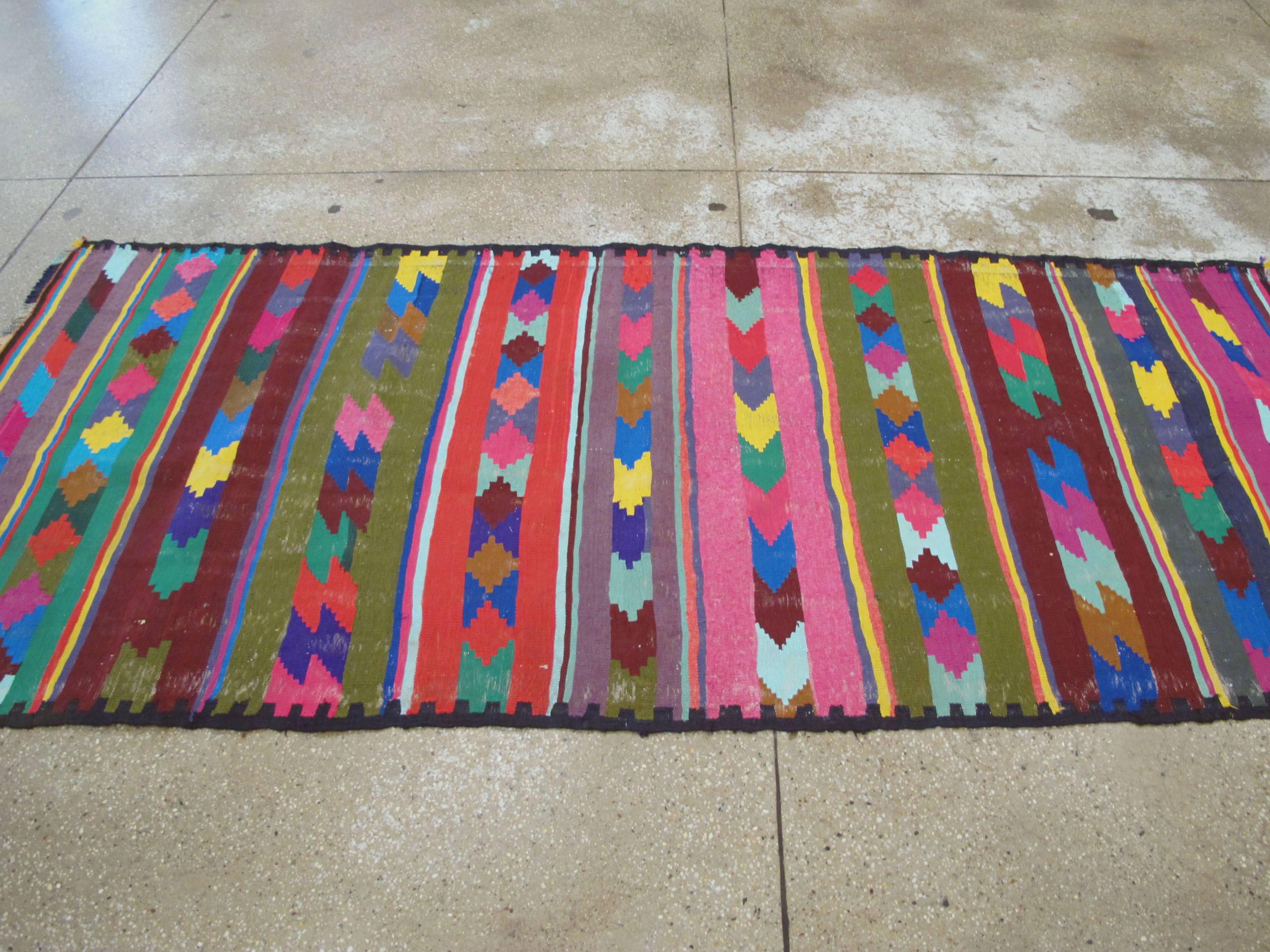Vintage Persian Flat-Weave For Sale 2