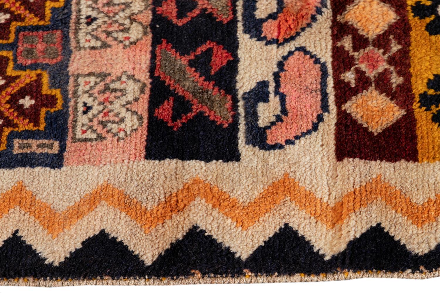 Vintage Persian Gabbeh Rug In Good Condition For Sale In Norwalk, CT