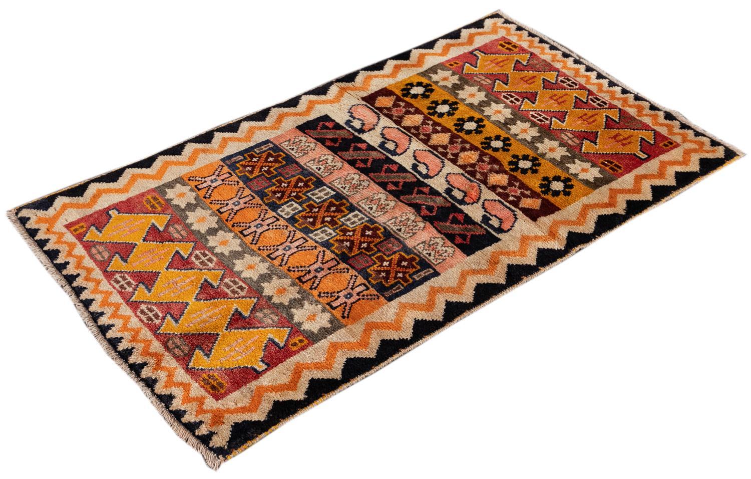 Mid-20th Century Vintage Persian Gabbeh Rug For Sale