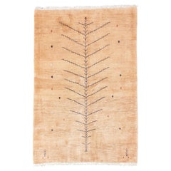 Tapis persan Gabbeh vintage 3'8'' x 5'4''