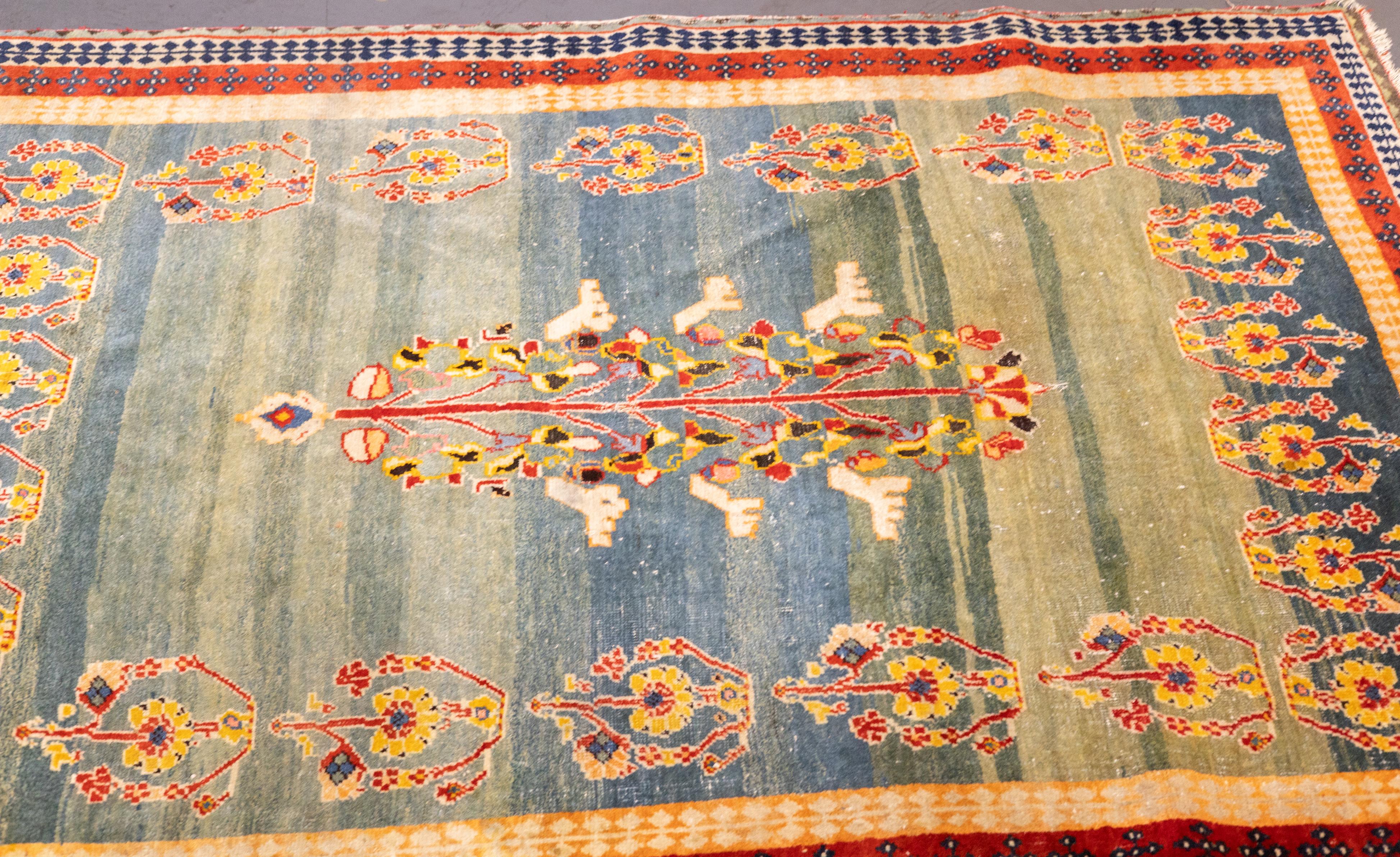 Tappeto persiano vintage Gabbeh 4'5'' x 6'4'' In condizioni buone in vendita a New York, NY