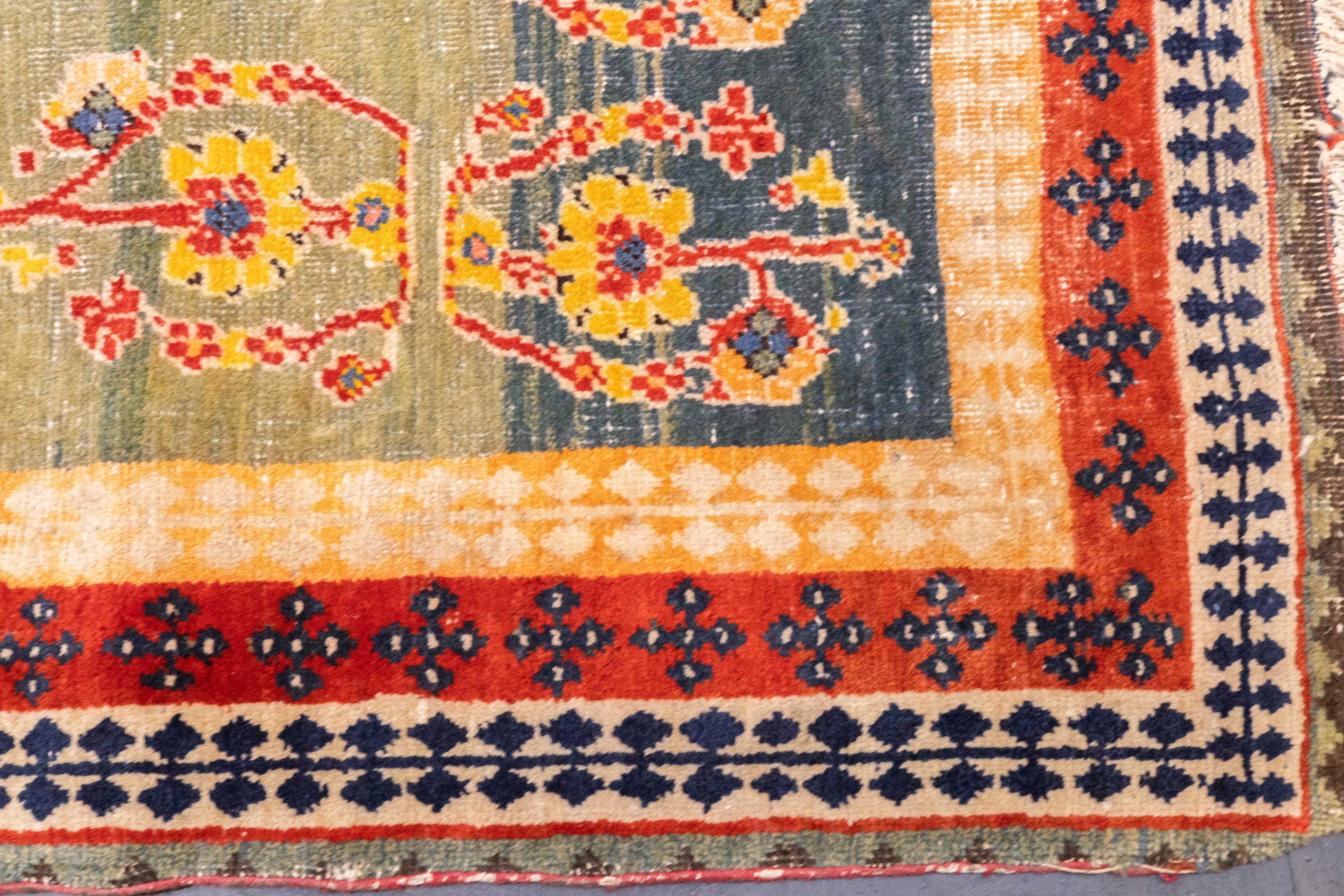 Lana Tappeto persiano vintage Gabbeh 4'5'' x 6'4'' in vendita