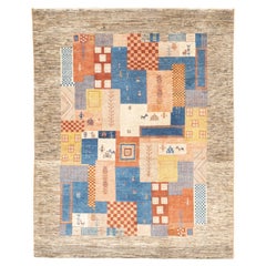 Tapis persan Gabbeh vintage 5'3'' x 6'6''