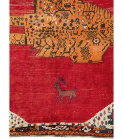Vintage Persian Gabbeh Rug