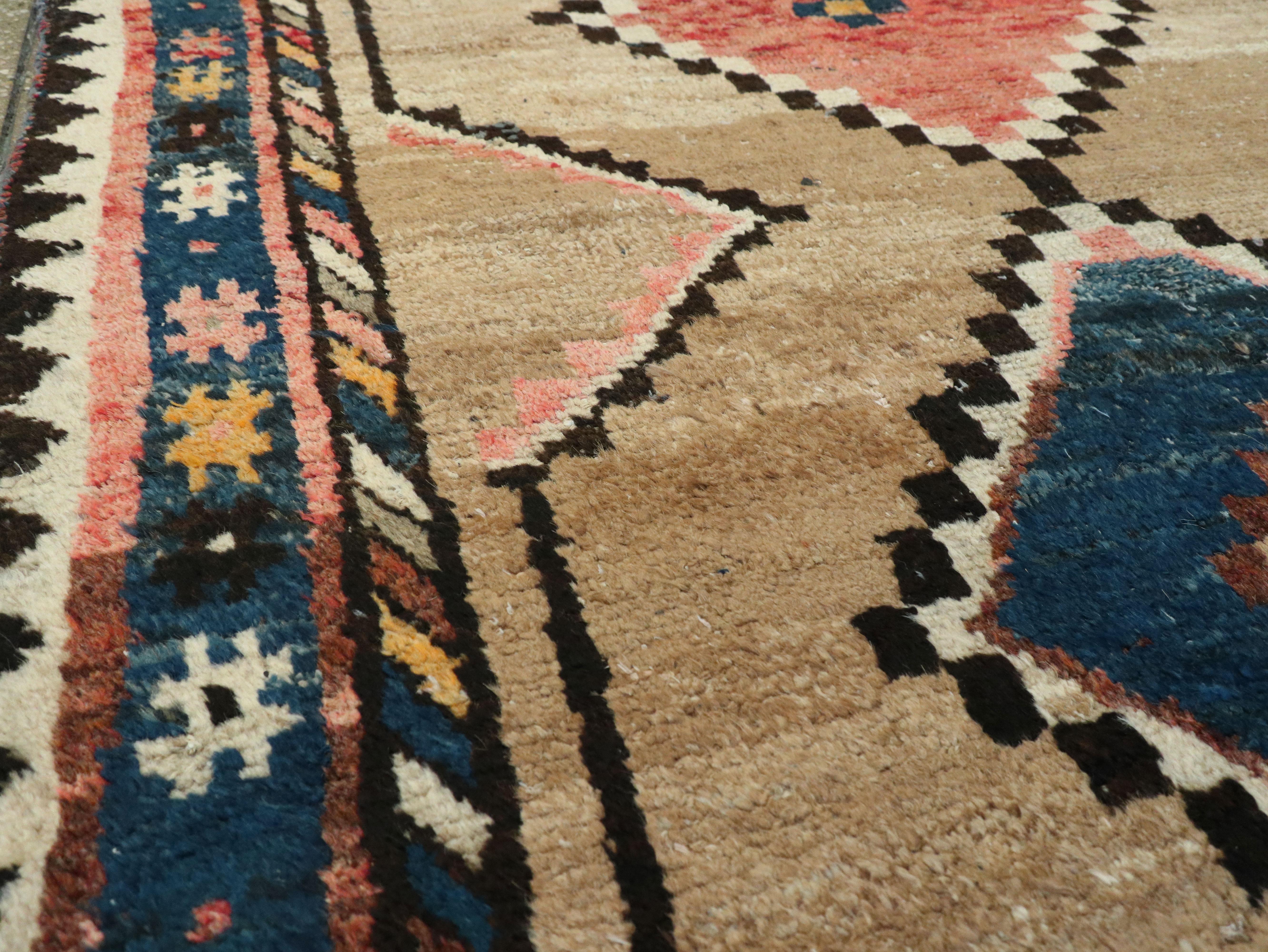 Vintage Persian Gabbeh Rug In Fair Condition In New York, NY