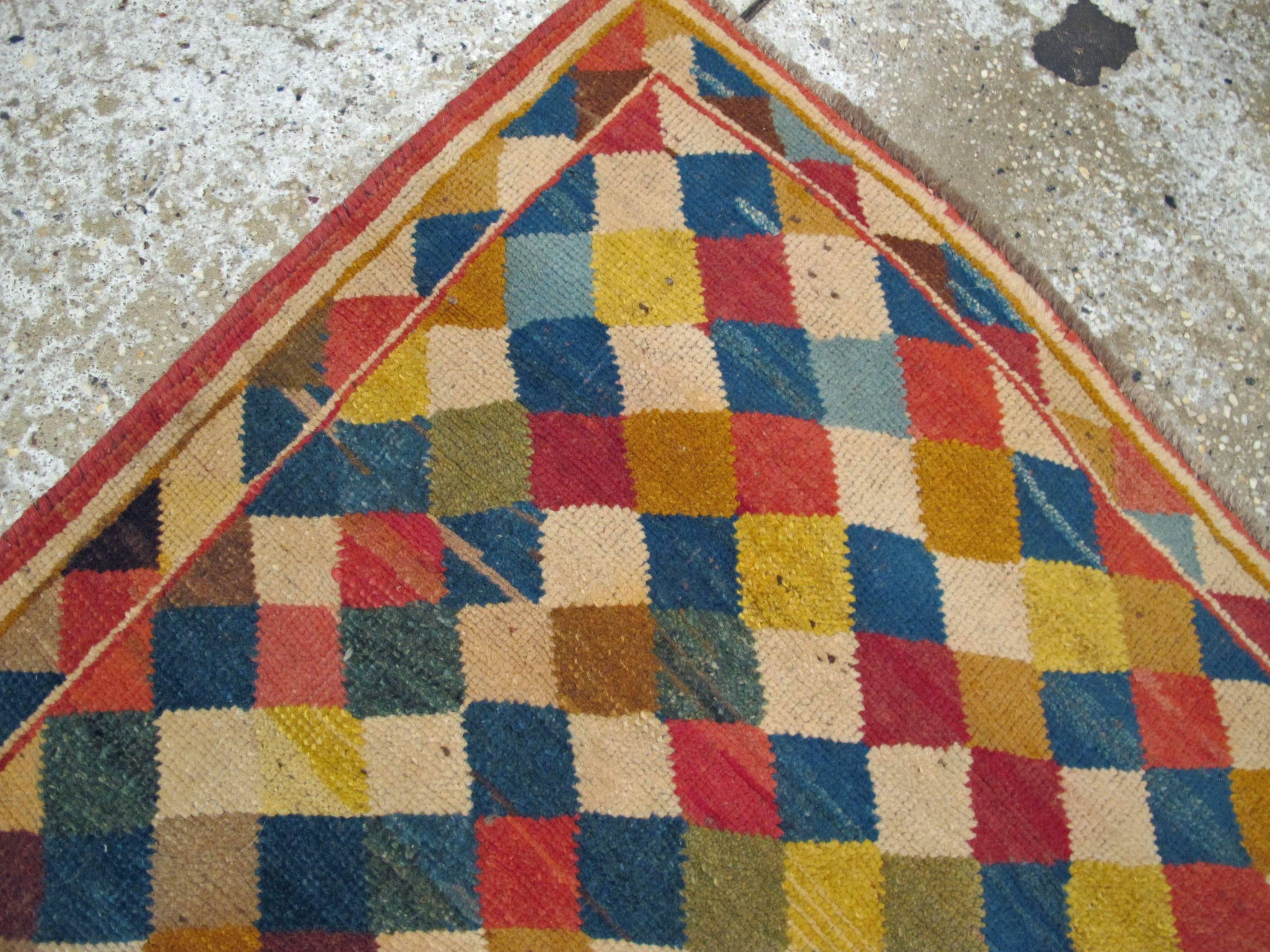 Wool Vintage Persian Gabbeh Rug For Sale