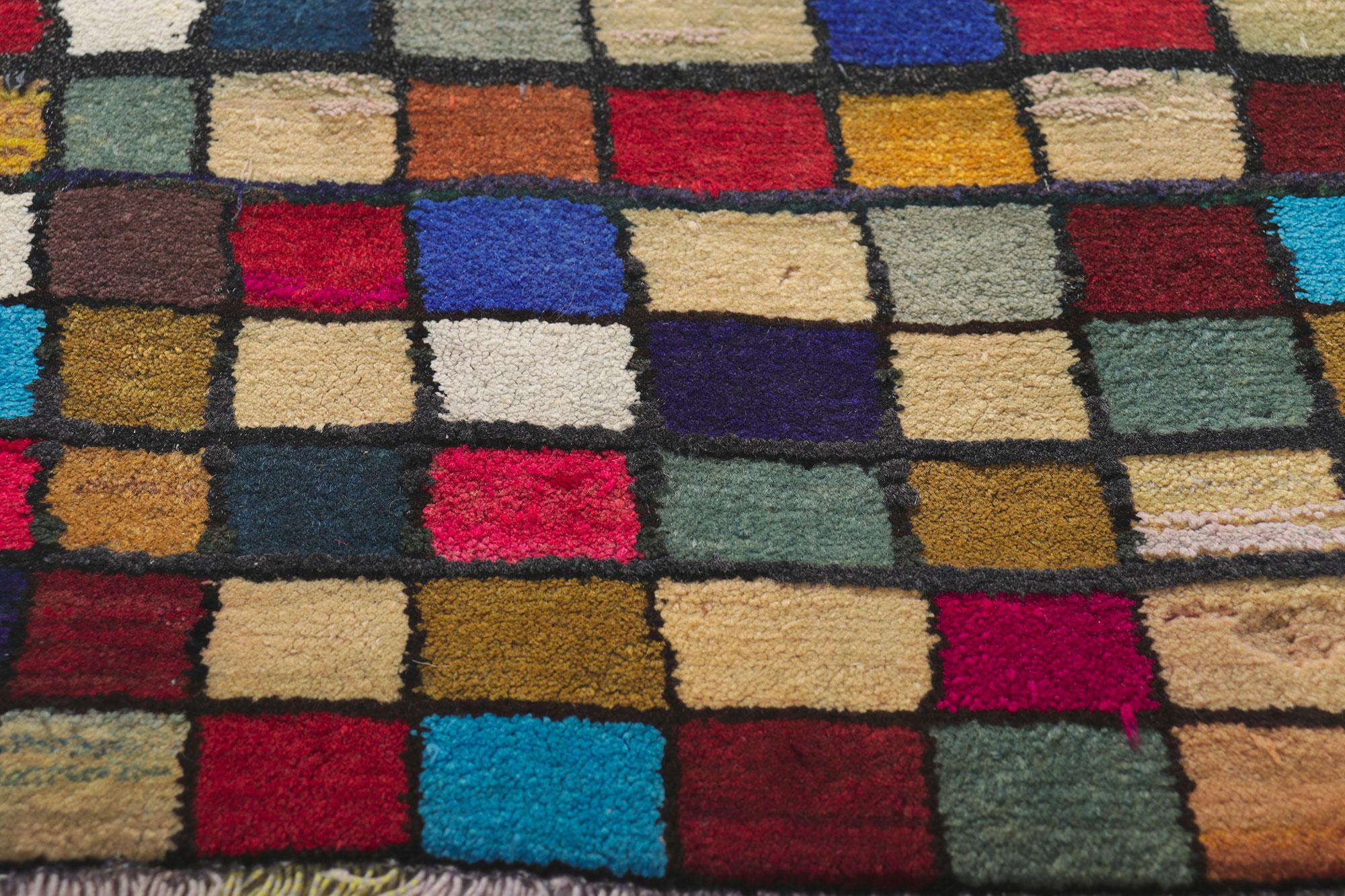 Wool Vintage Persian Gabbeh Rug For Sale